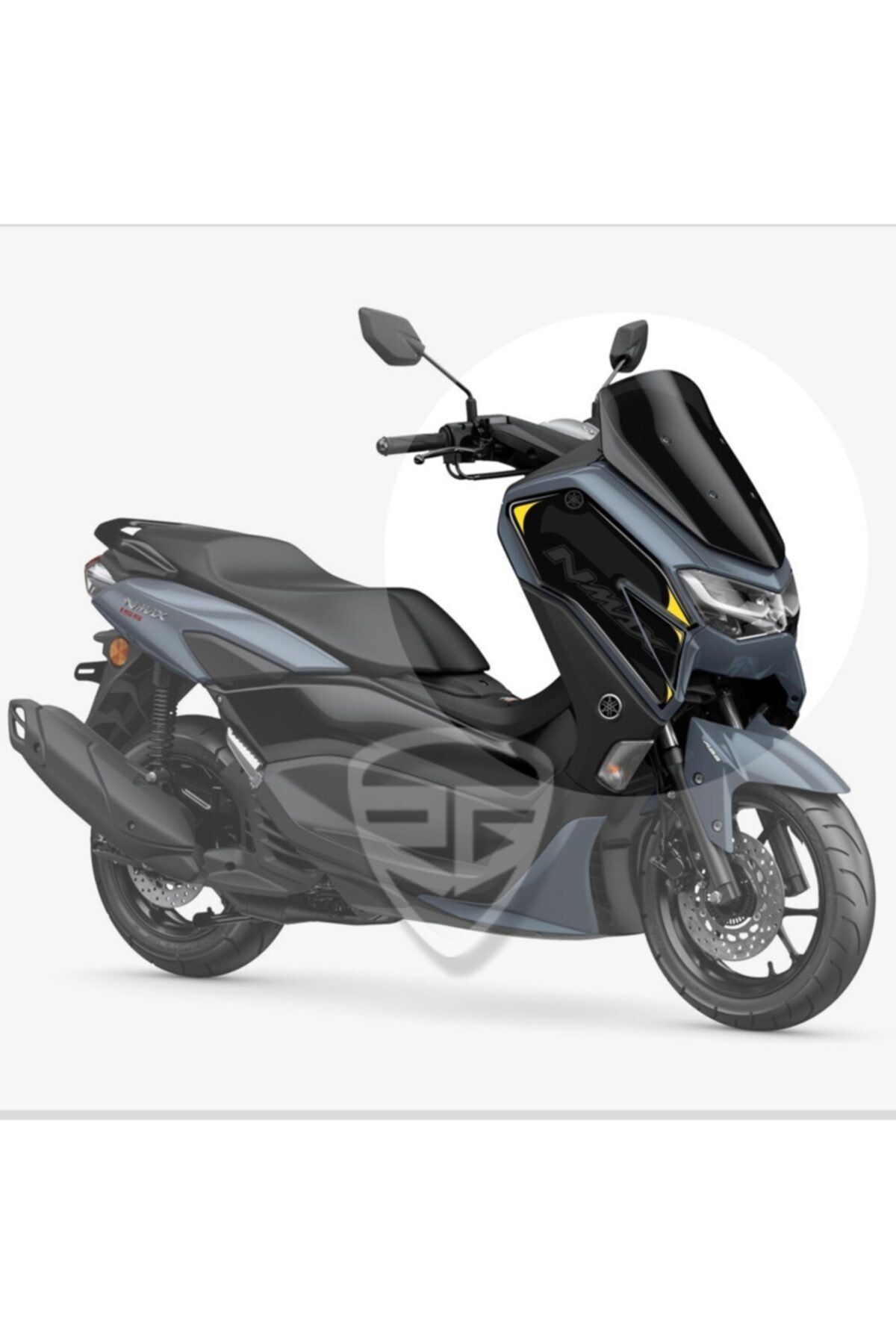 Redline Grafik Yamaha Nmax 2021 Model Kafa Grenaj Pad Koruyucu Siyah Sarı