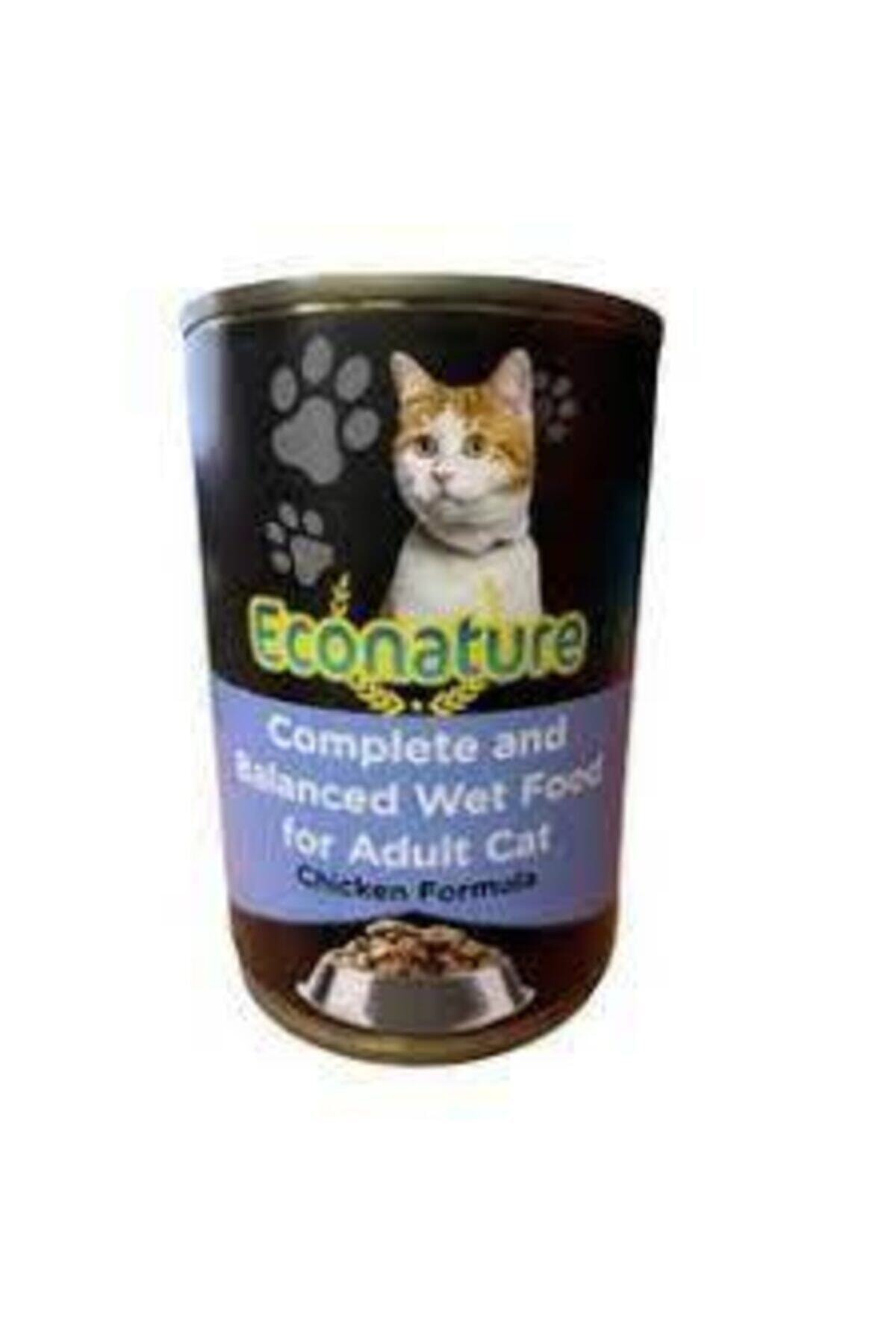 Econature Tavuk Etli Yetişkin Kedi Konservesi 400 gr *2 Adet