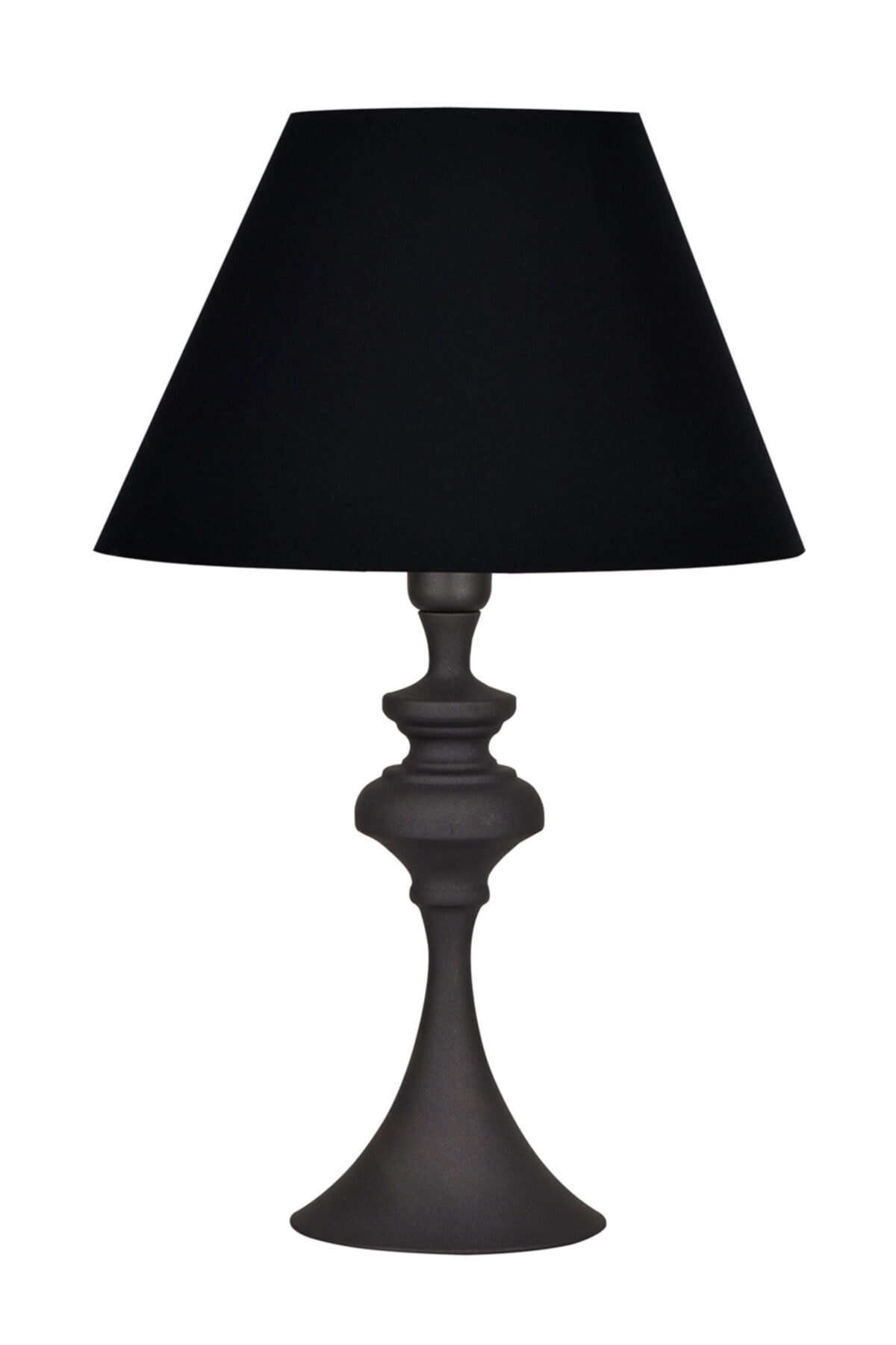 Minimal Lighting Simple Andezit Siyah Koni Abajur