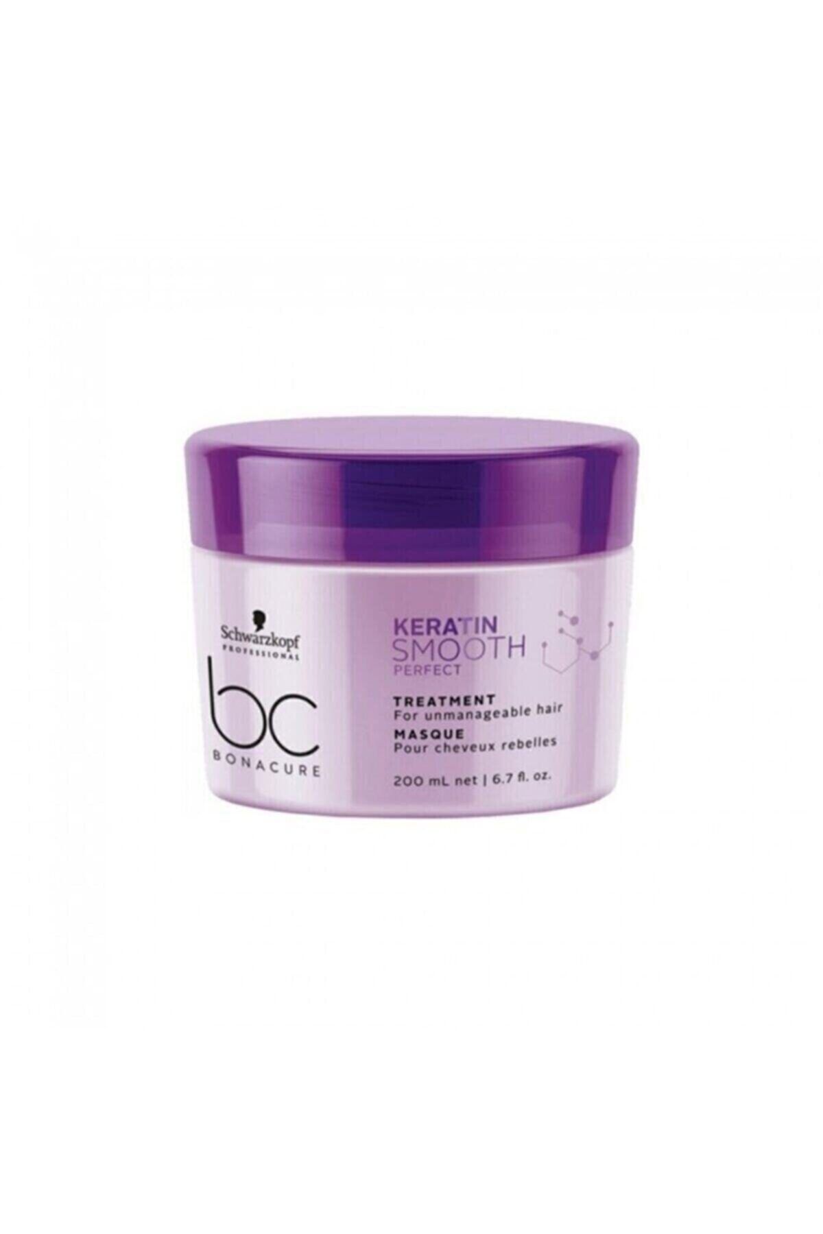 Bonacure Schwarzkopf Bc Düzleştirici Etkili Keratin Smooth Perfect Saç Bakım Kürü 200 ml