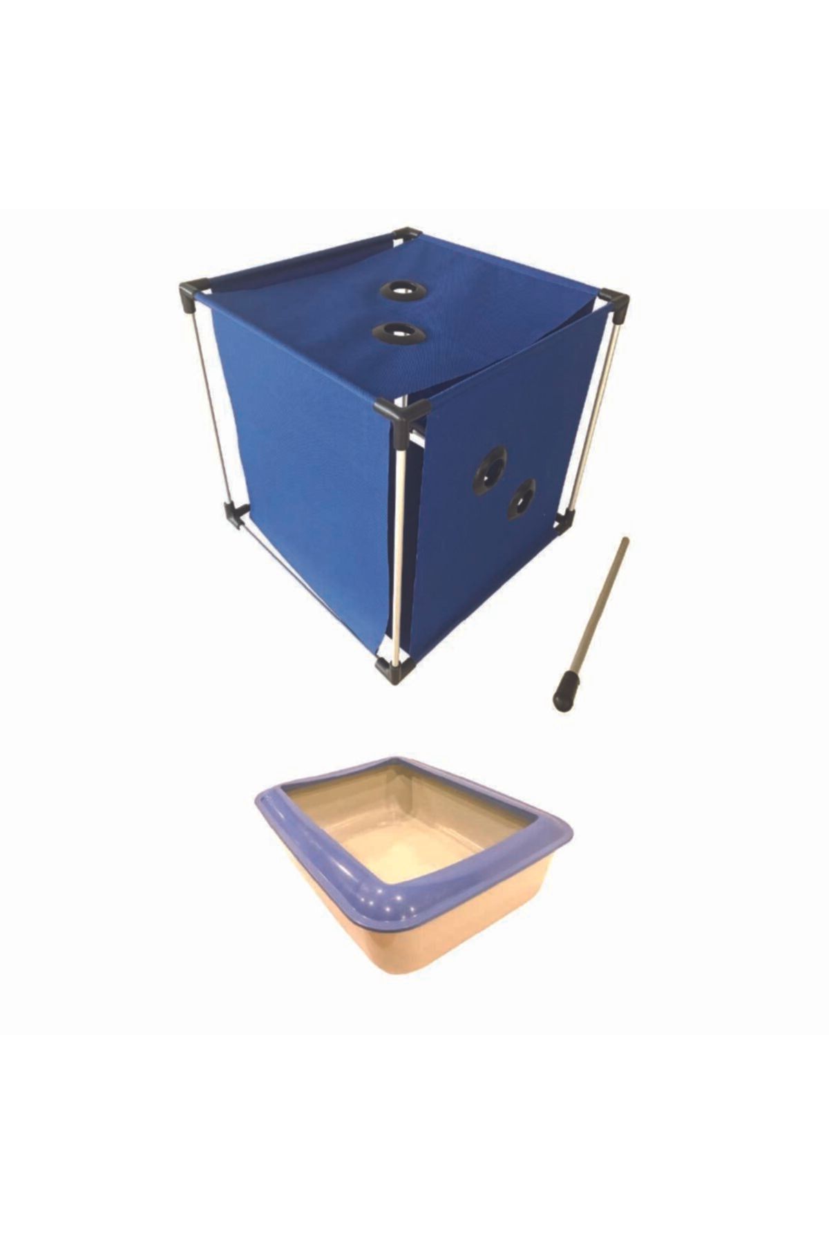 MAGIC CAT BOX Kedi Oyun Ve Uyku Evi - Kedi Tuvaleti Hediyeli