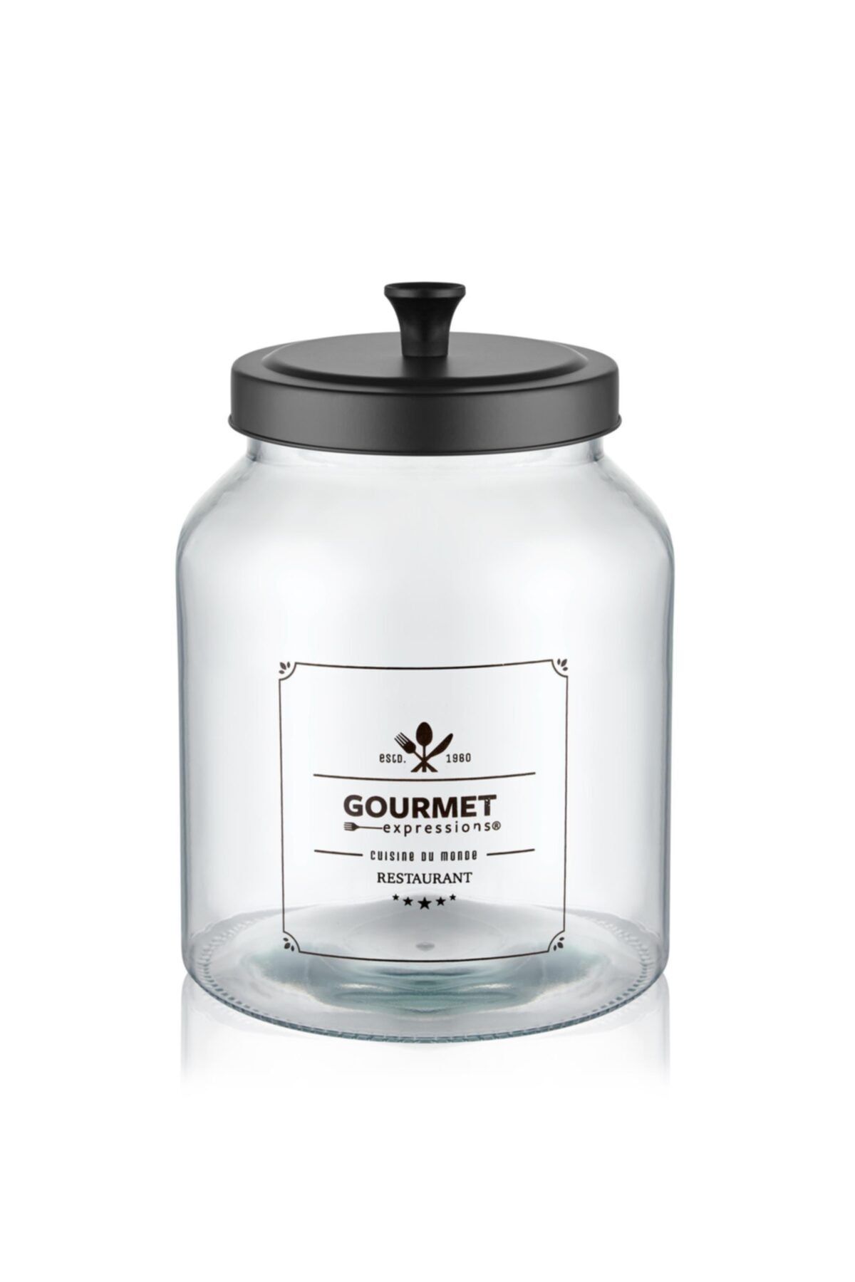The Mia Gourmet Cam Kavanoz 22 Cm- 3,40 Litre