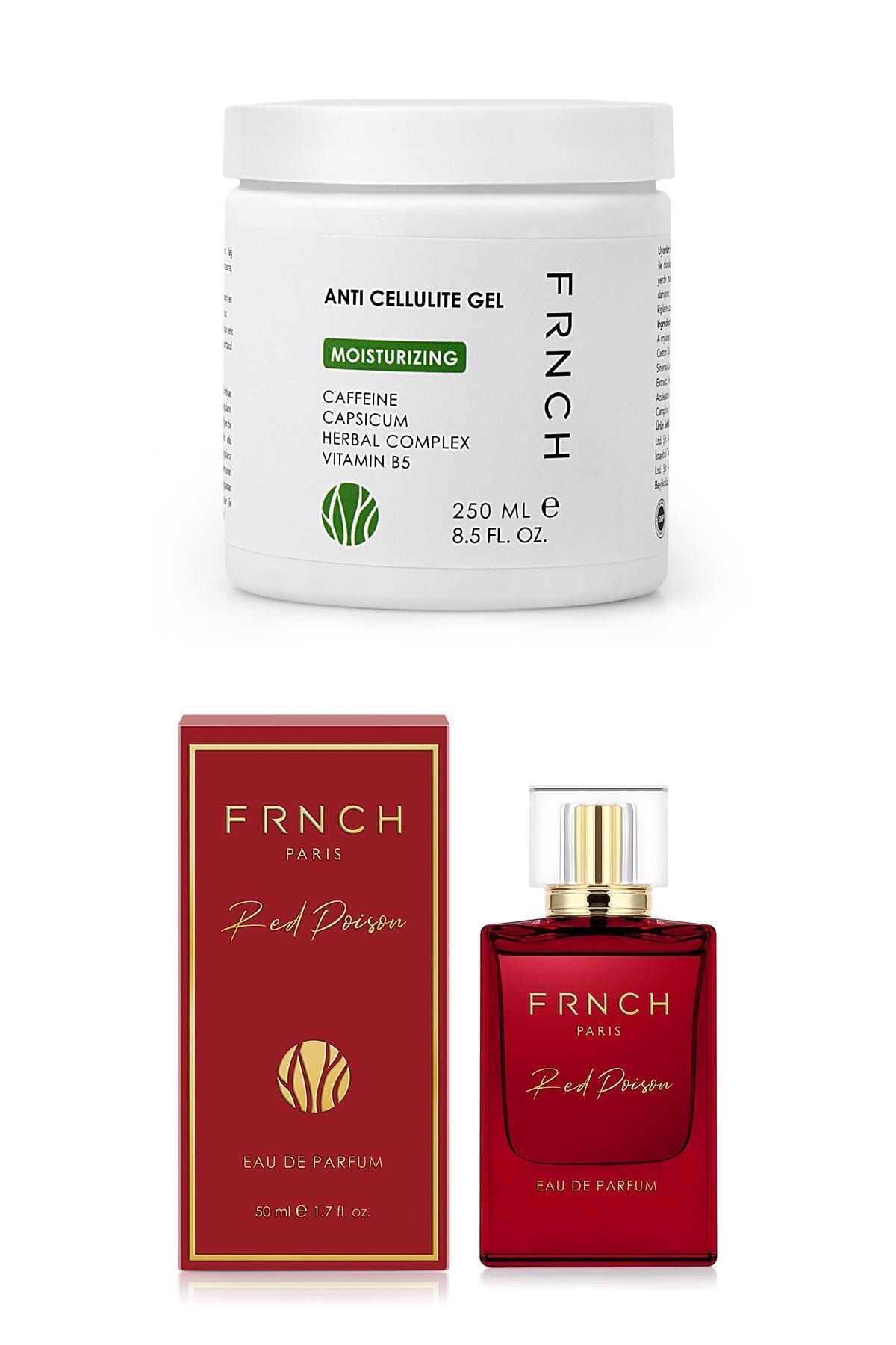 FRNCH Selülit Karşıtı Jel Sıkılaştırıcı Jel 250ml&red Poison 50 Ml Edp Kadın Parfümü Set