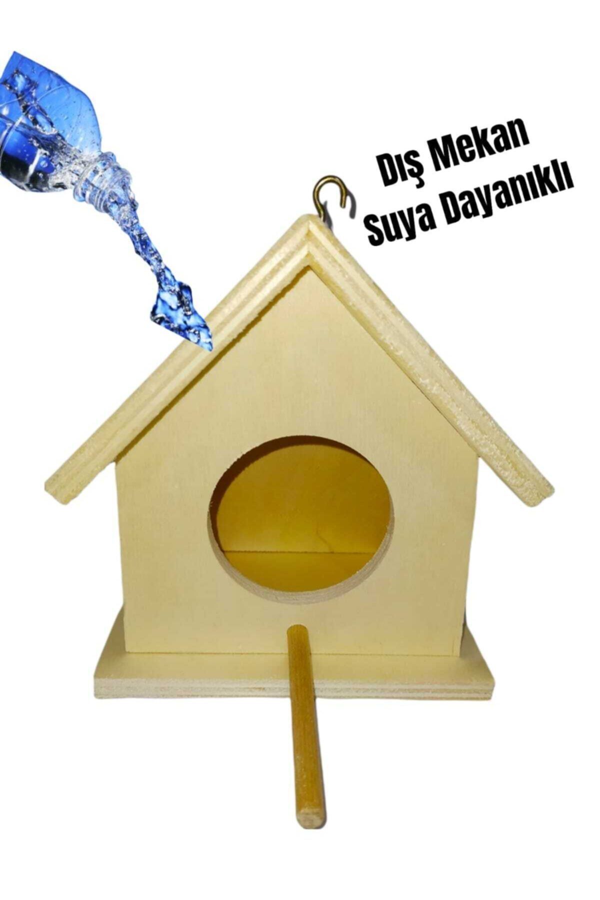 değerli hobi Ahşap Kuş Yuvası Dış Mekan Suya Dayanıklı