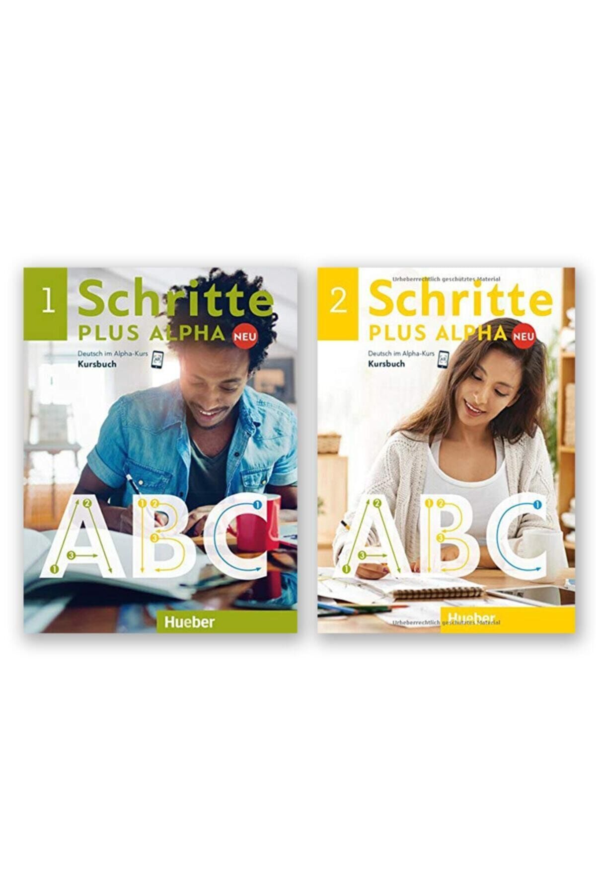 Hueber Yayınları Schritte Plus Alpha Neu1 & 2 Kursnuch + Trainingsbuch + Cd-rom + Ar Teknolojisi Ile Kolay Öğrenme