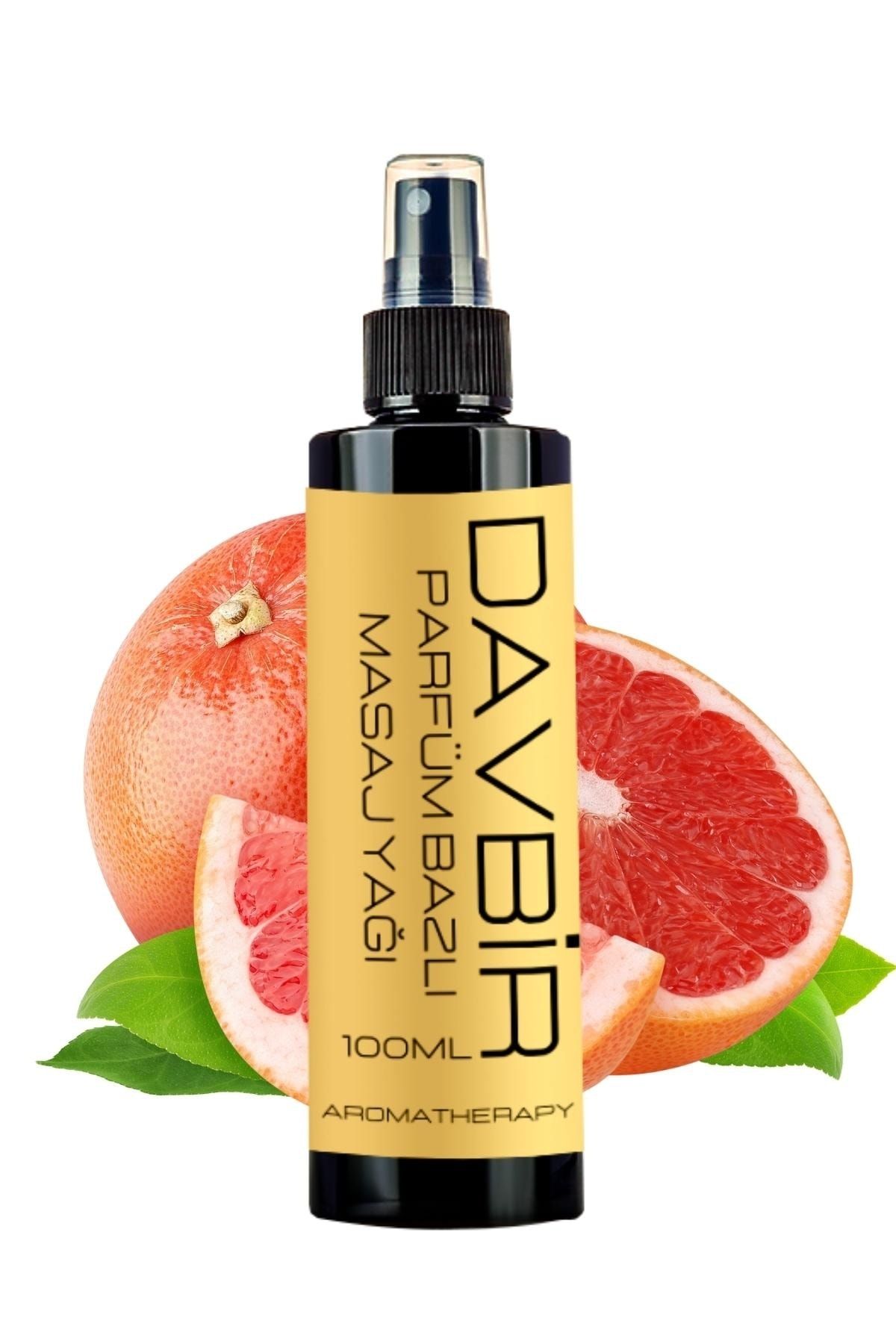 Davbir Greyfurt Kokulu Aromaterapi Masaj Yağı Nemlendirici Özel Formülasyon 100ml