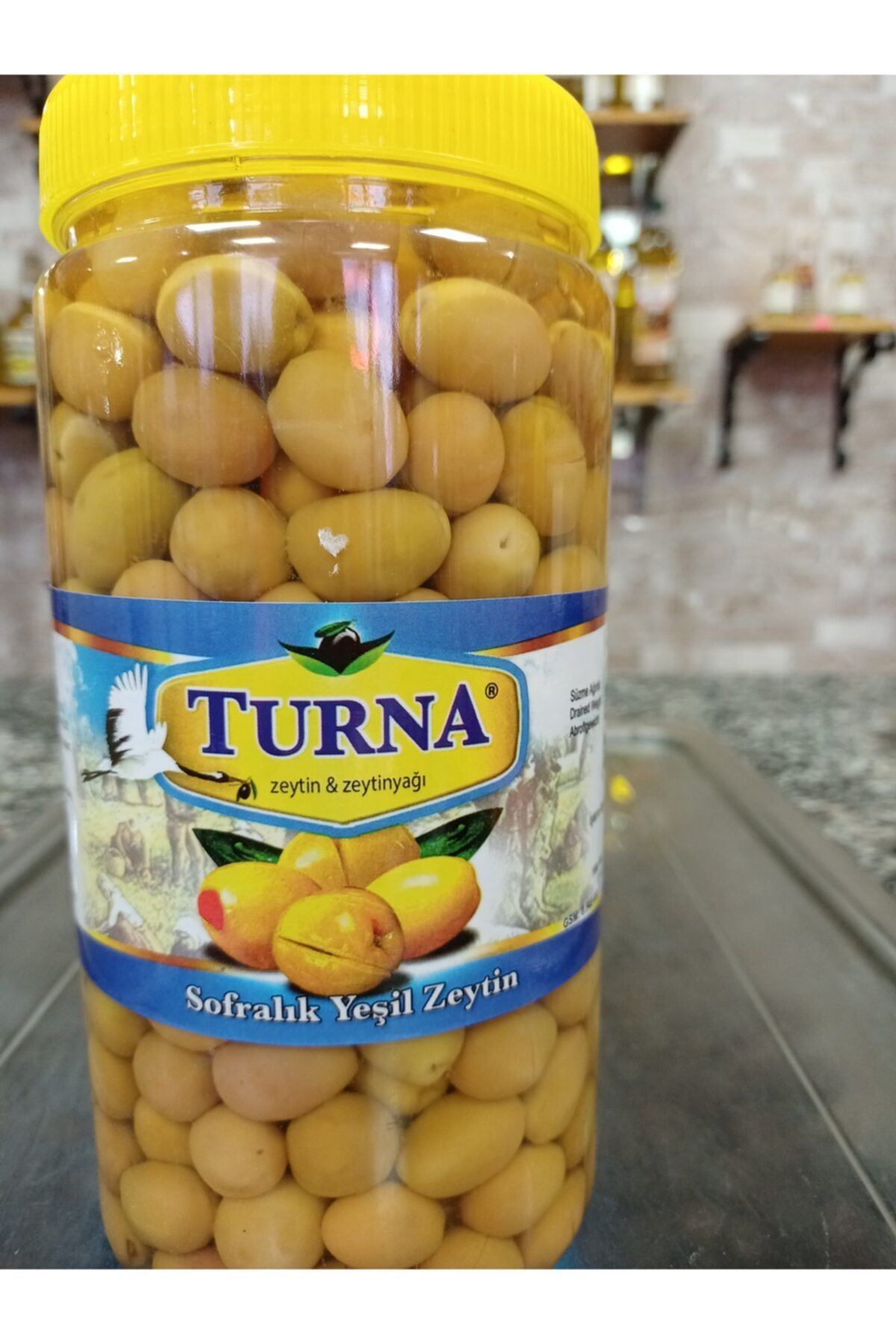 Turna Zeytincilik Ekşili Kırma (290-320) Yeşil Zeytin