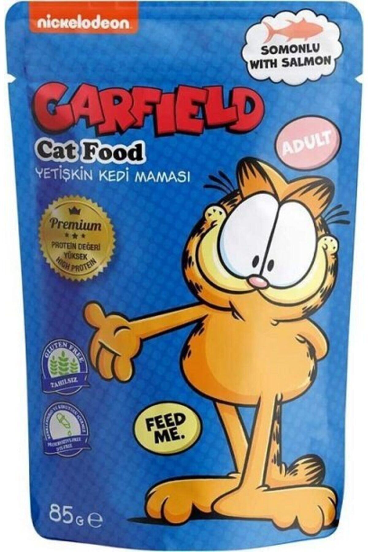 altın pati Garfield Tahılsız Somon Etli Yetişkin Kedi Konservesi 85 Gr.