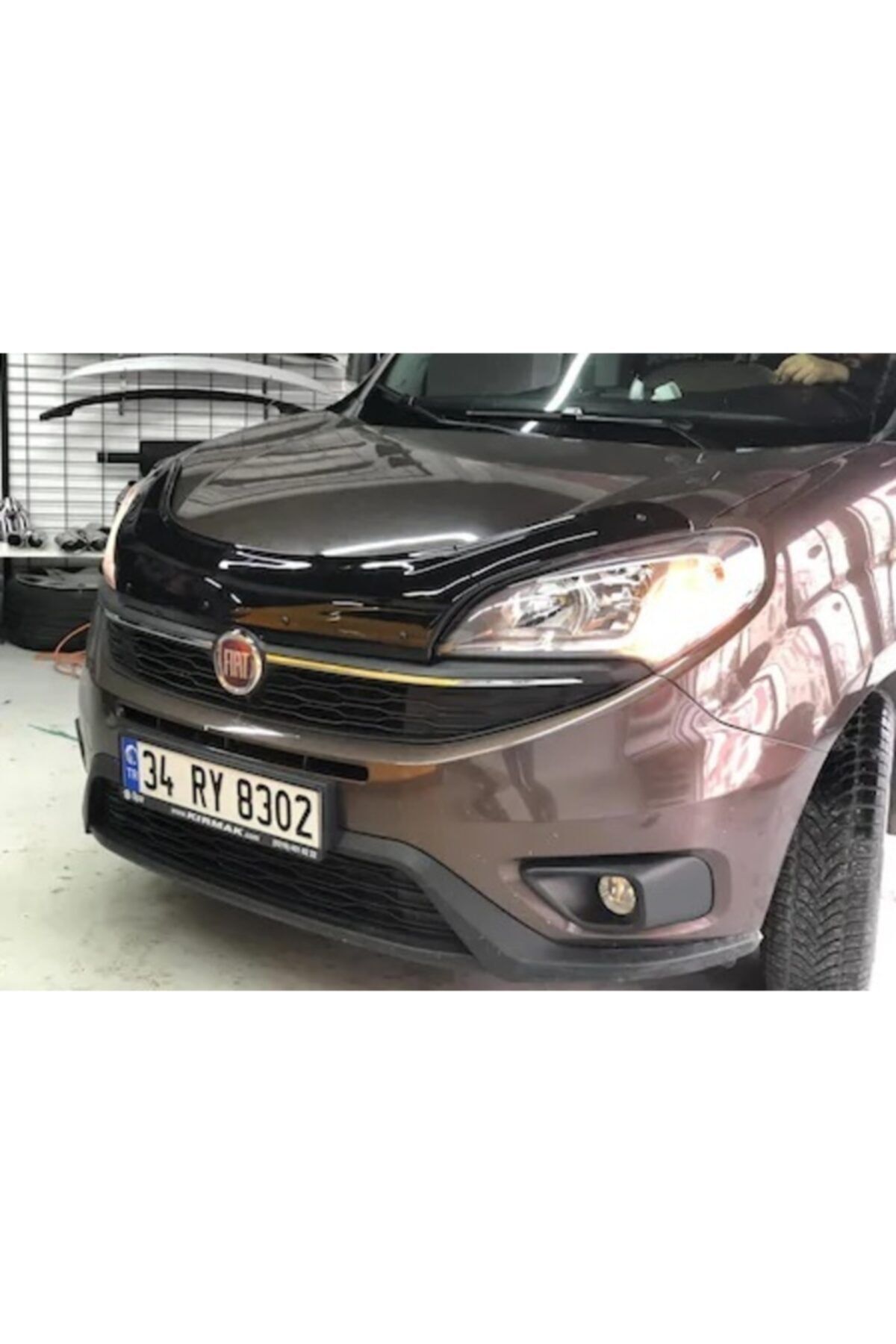 NilparTuning Fiat Doblo Kaput Rüzgarlığı Koruyucu Parlak Siyah 2015-