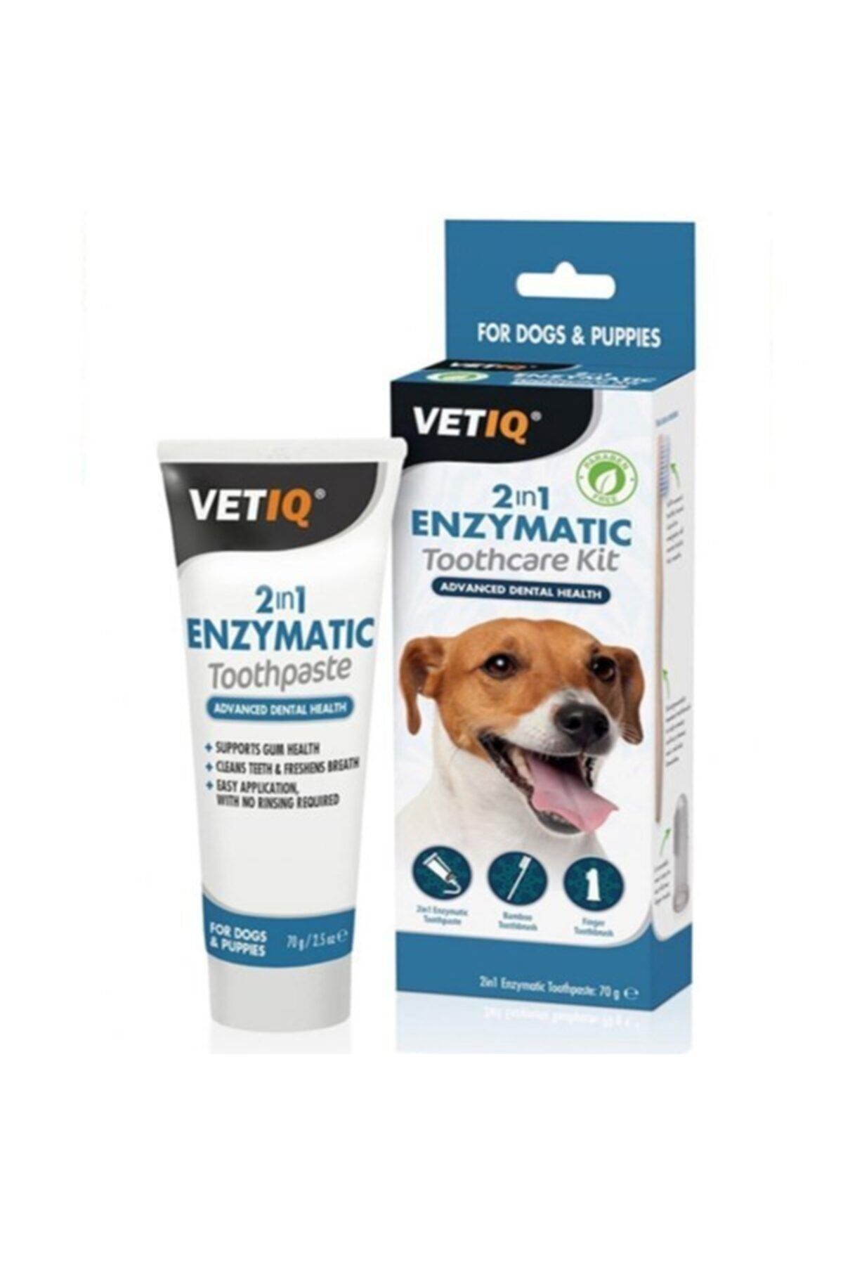Mark Mc Vetıq 2in1 Enzymatic Köpek Diş Macunu Ve Diş Fırçası Seti 70 Gr