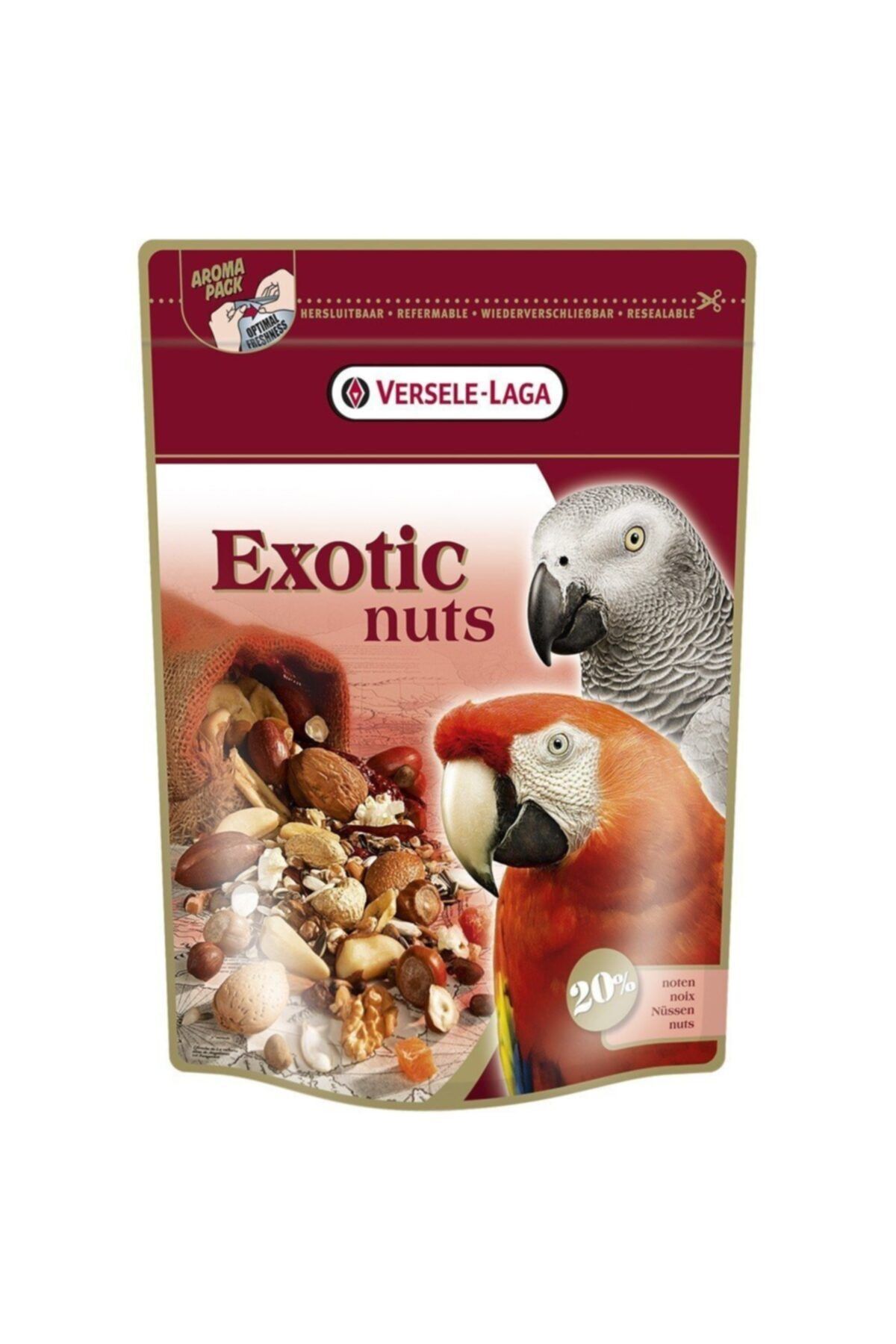 Versele Laga Exotic Nuts Kuruyemiş Karışımlı Papağan Yemi 750 Gr