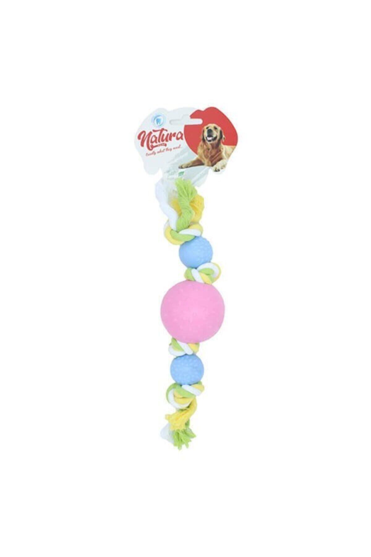 natura Plastik Üç Toplu Köpek Çiğneme Oyuncağı 27 Cm