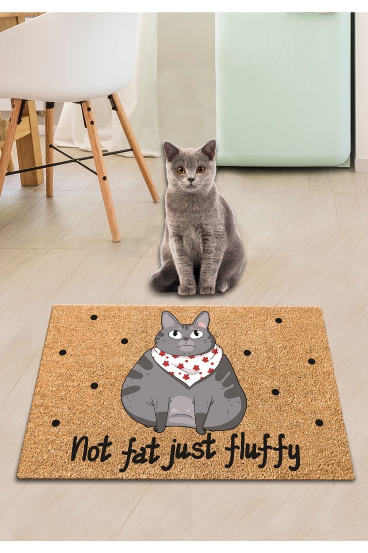 Chilai Home Pvc Not Fat Köpek Kedi Mama Paspası