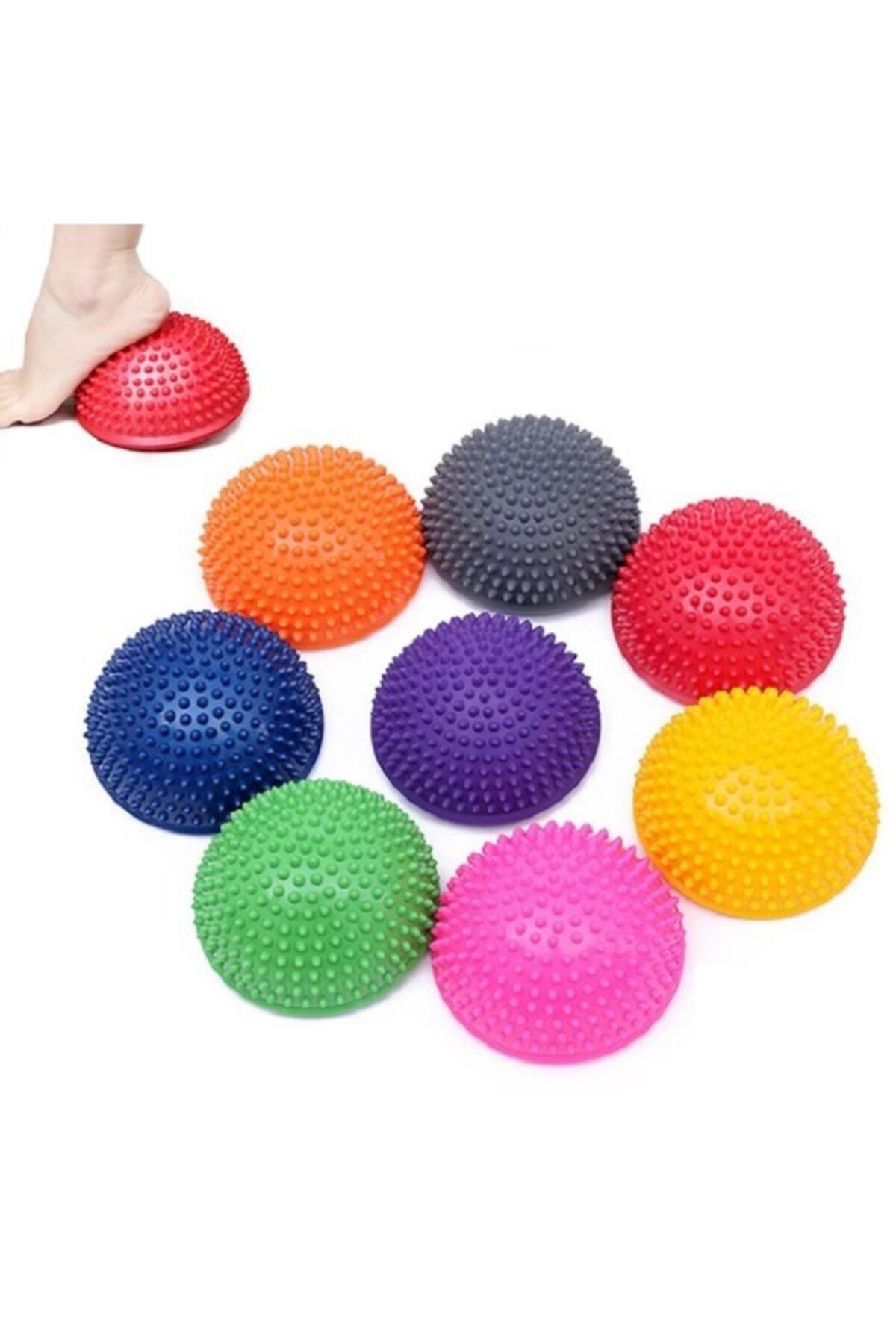 Duyu Atölyesi Duyu Denge Nehir Taşları Dikenli Duyusal Denge Yarım Top 6 Lı Set
