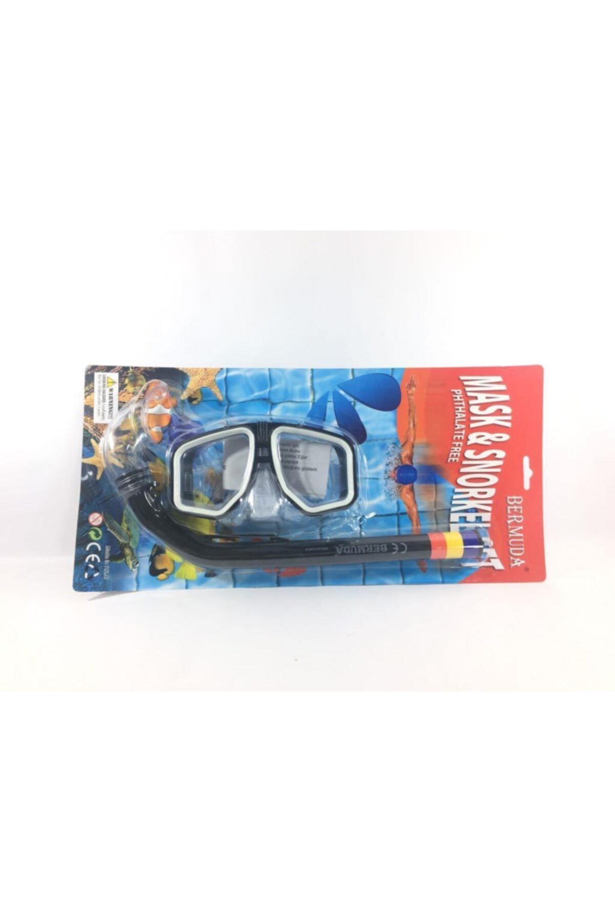 BERMUDA Maske Snorkel Set Lüx Dolphin Dalış Seti - 3409a