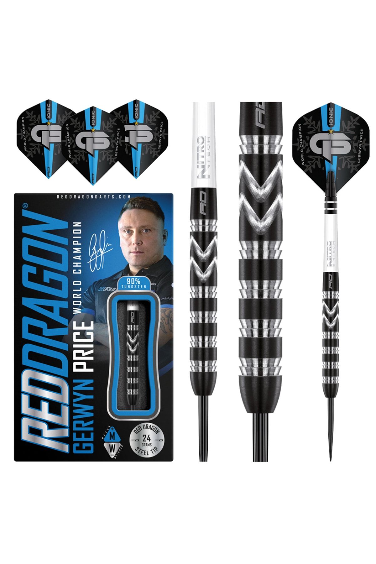 Red Dragon Gerwyn Price World Champion Se 24 G Dart Oku Seti