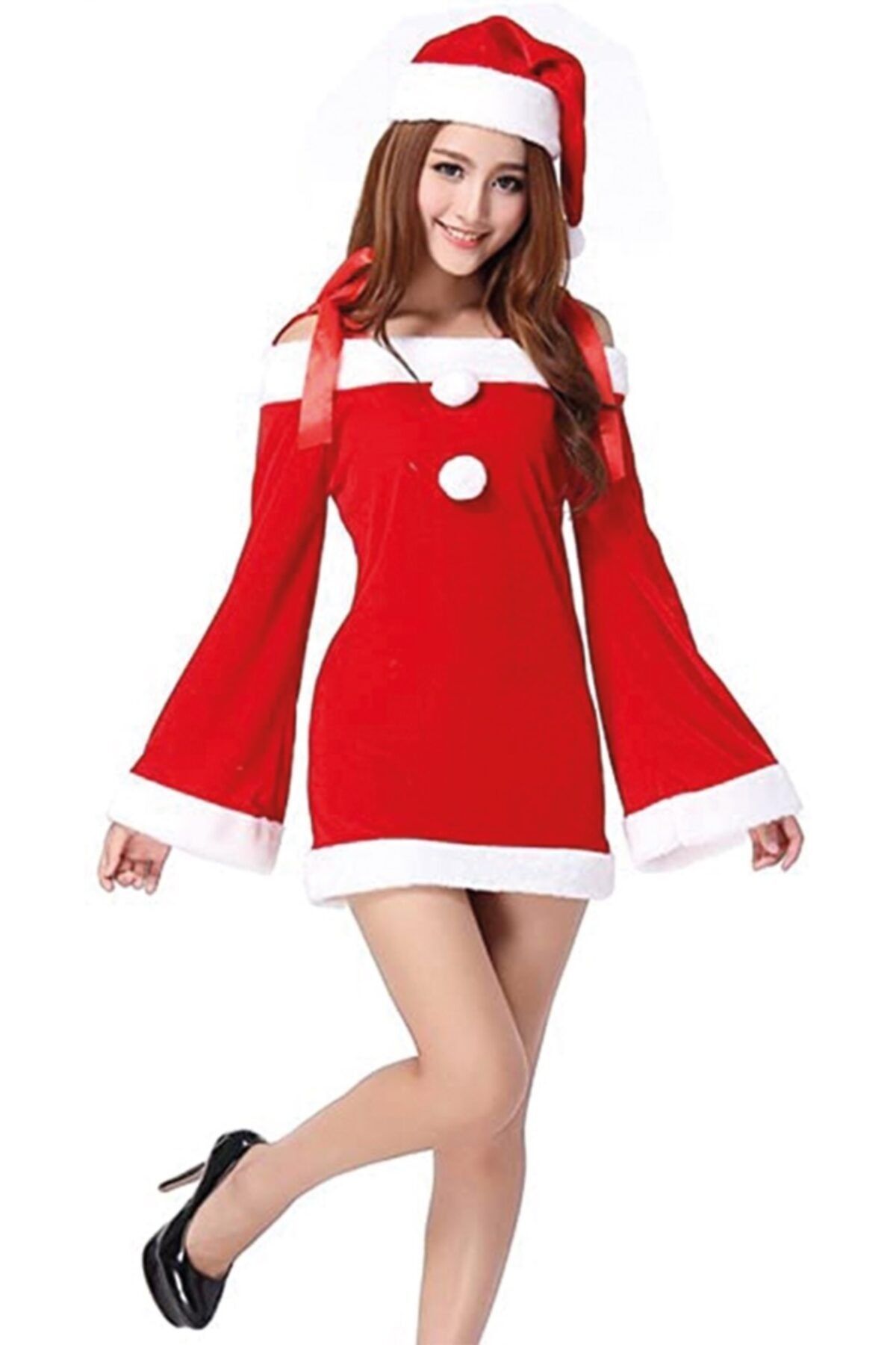 Annee Bakk Mini Noel Anne Kostümü Kadife