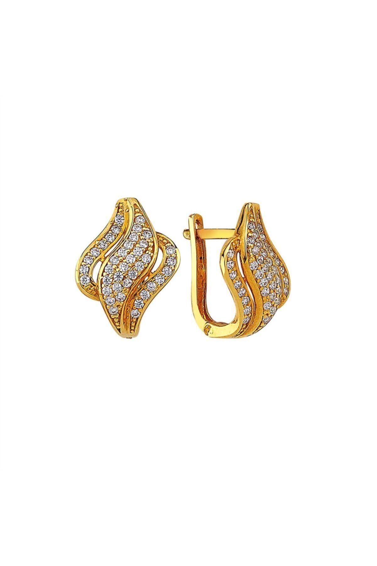 Pirnus Diamond Küpe  22 Ayar Altın - Gramı  4.12