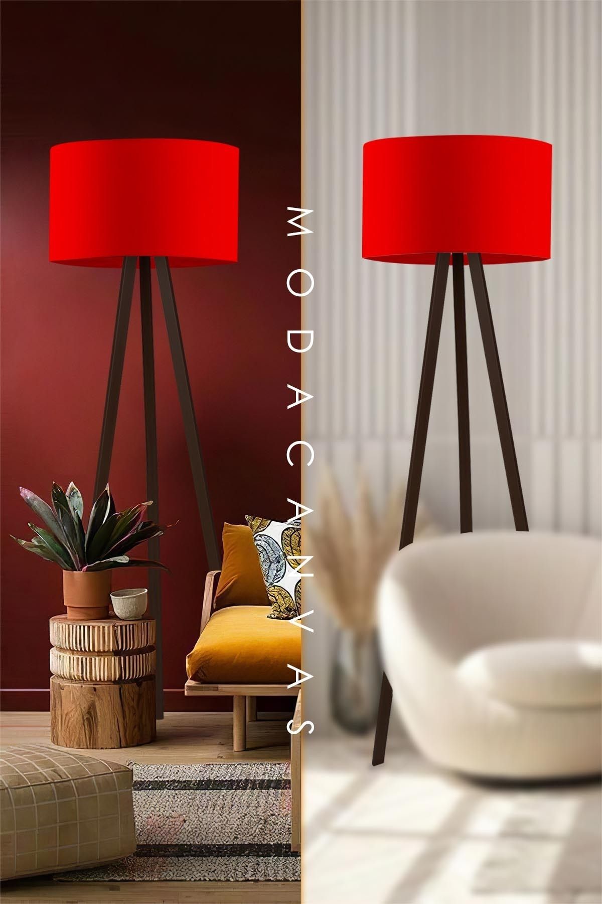 Modacanvas 2 Adet Mdf Dekoratif Lambader