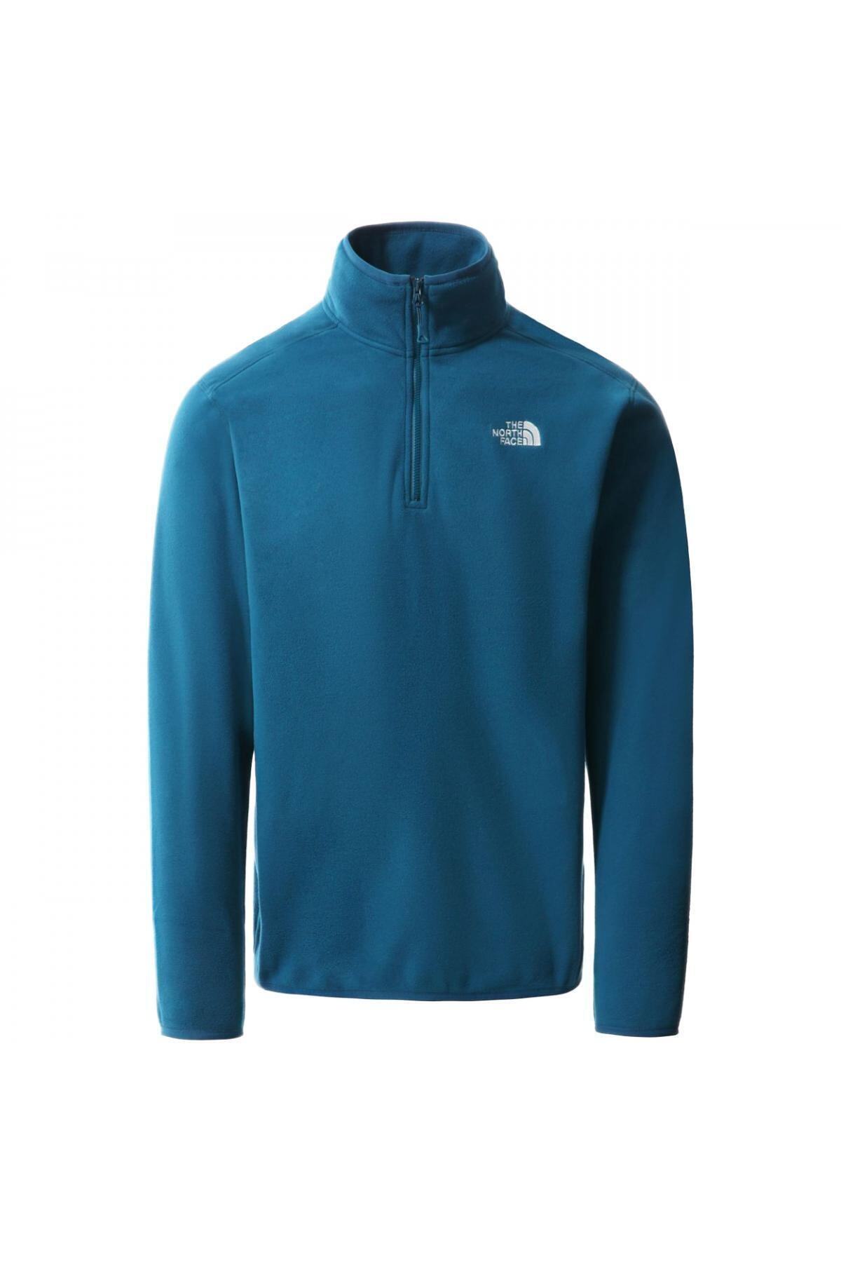 THE NORTH FACE Nf0a5ihp M 100 Glacier 1/4 Zp Sweat Erkek Outdoor