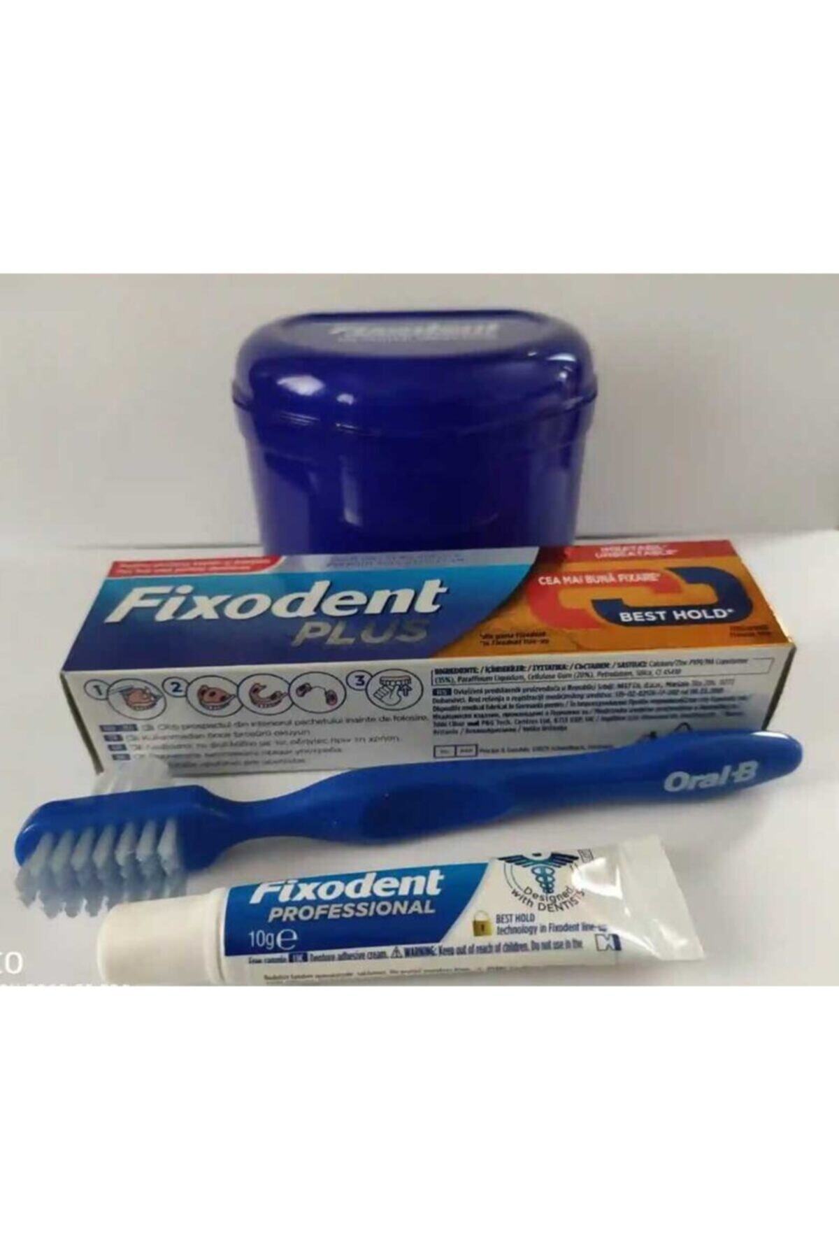Fixodent Premium En Iyi Tutuş Protez Yapıştırıcı Krem 40 Gr + Saklama Kutusu + Protez Fırçası + Deneme Boy