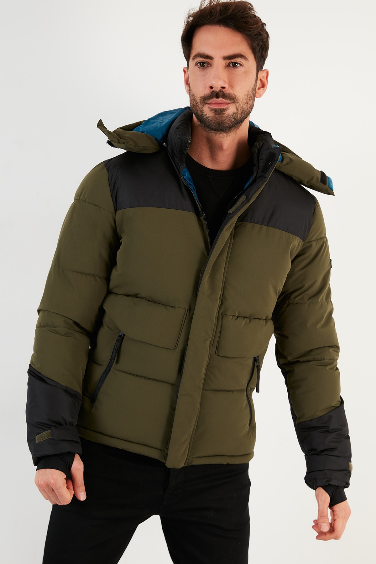 Jack & Jones Core Jcopace Kapüşonlu Su Geçirmez Mont Erkek Mont 12193188