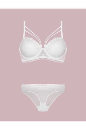 Desteksiz Bralet Sütyen Takım 4310 Ekru Image 0