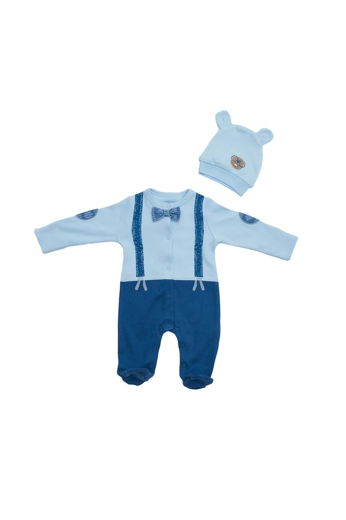 andywawa Bebek Tulum Takım Romper Hat Set Lıttle Clımber