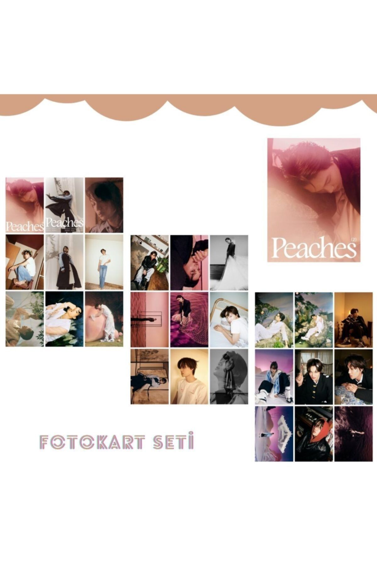 Kpop Dünyasi Exo Kaı '' Peaches '' Fotokart Seti