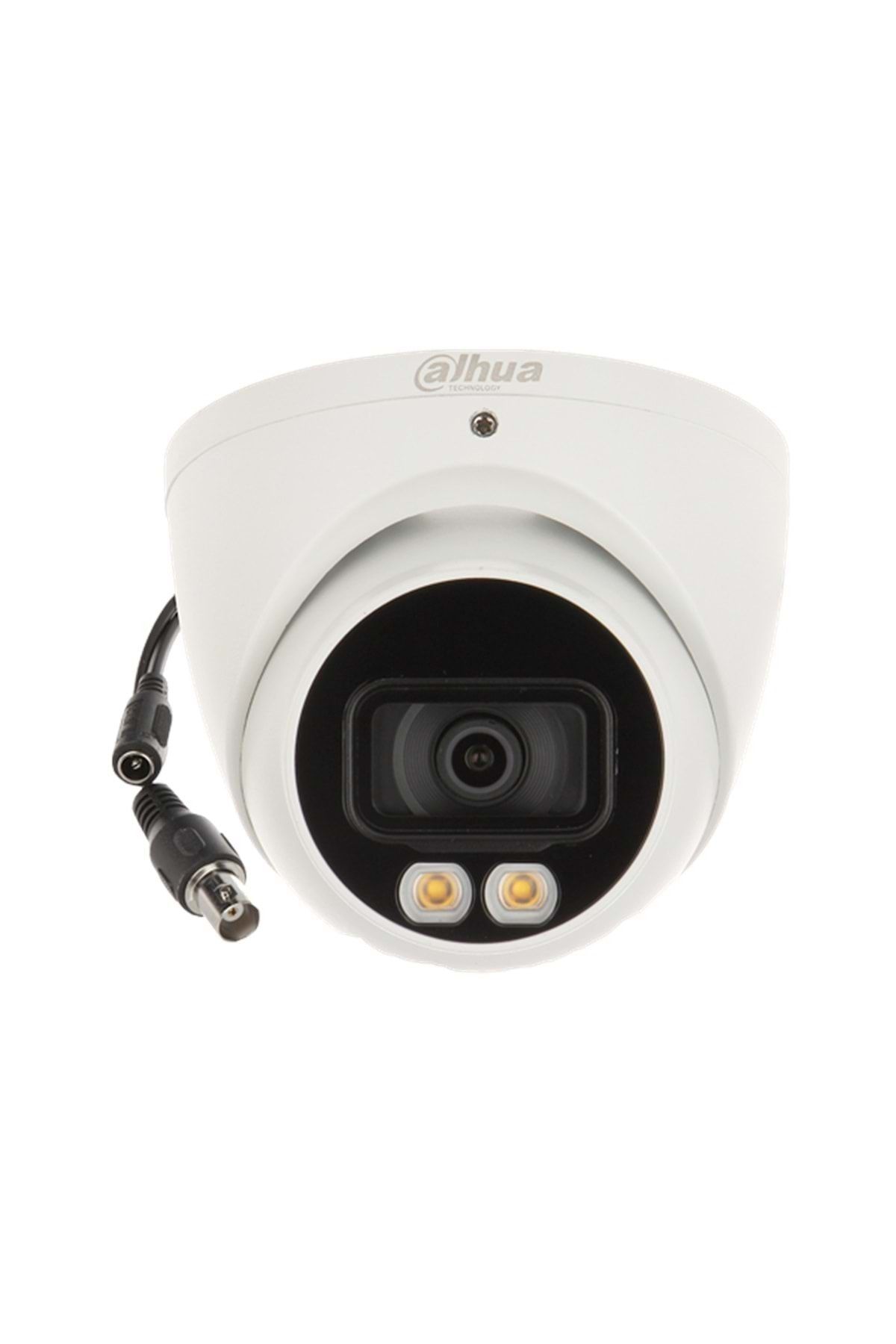 DAHUA Hac-hdw1209tqp-a-led-0280b 2mp 2.8mm 1080p Hdcvı Full Color 4ın1 Sesli Dome-40mt