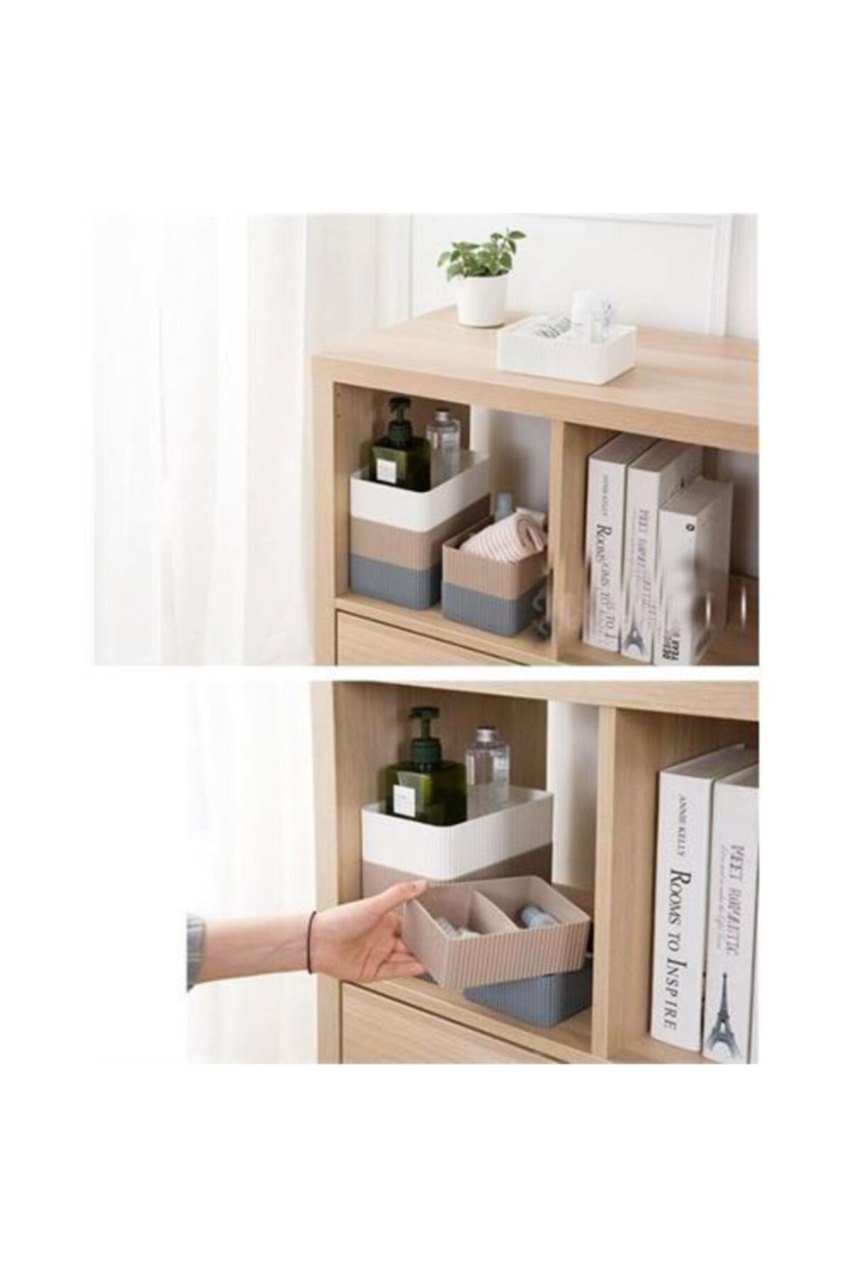 HomeCare Vardon 3 Renk 5 Li Raf Organizer Seti 715382 6 Lı Indirimli Paket
