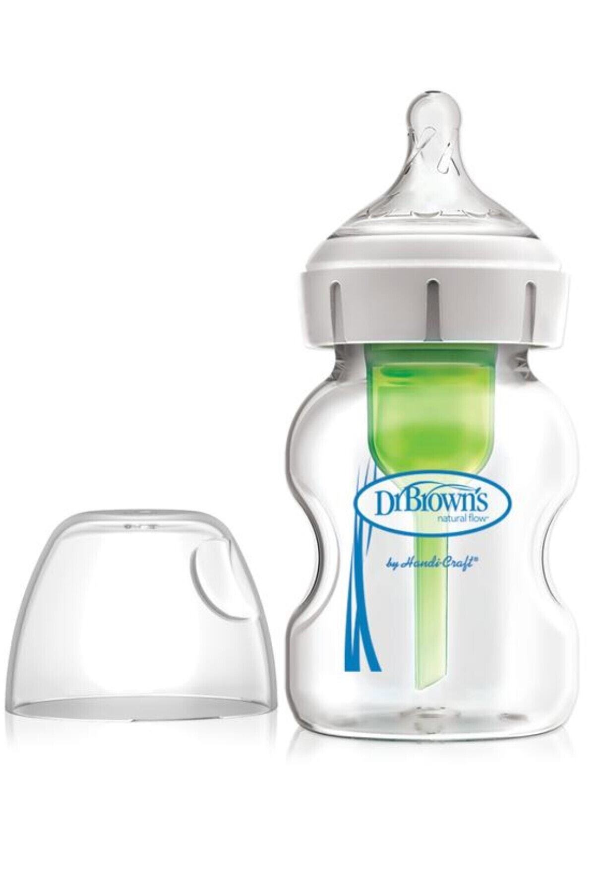 Dr Browns Dr. Brown's Options+ Geniş Ağız Cam Biberon Tekli Paket 150 ml 0-3 Ay
