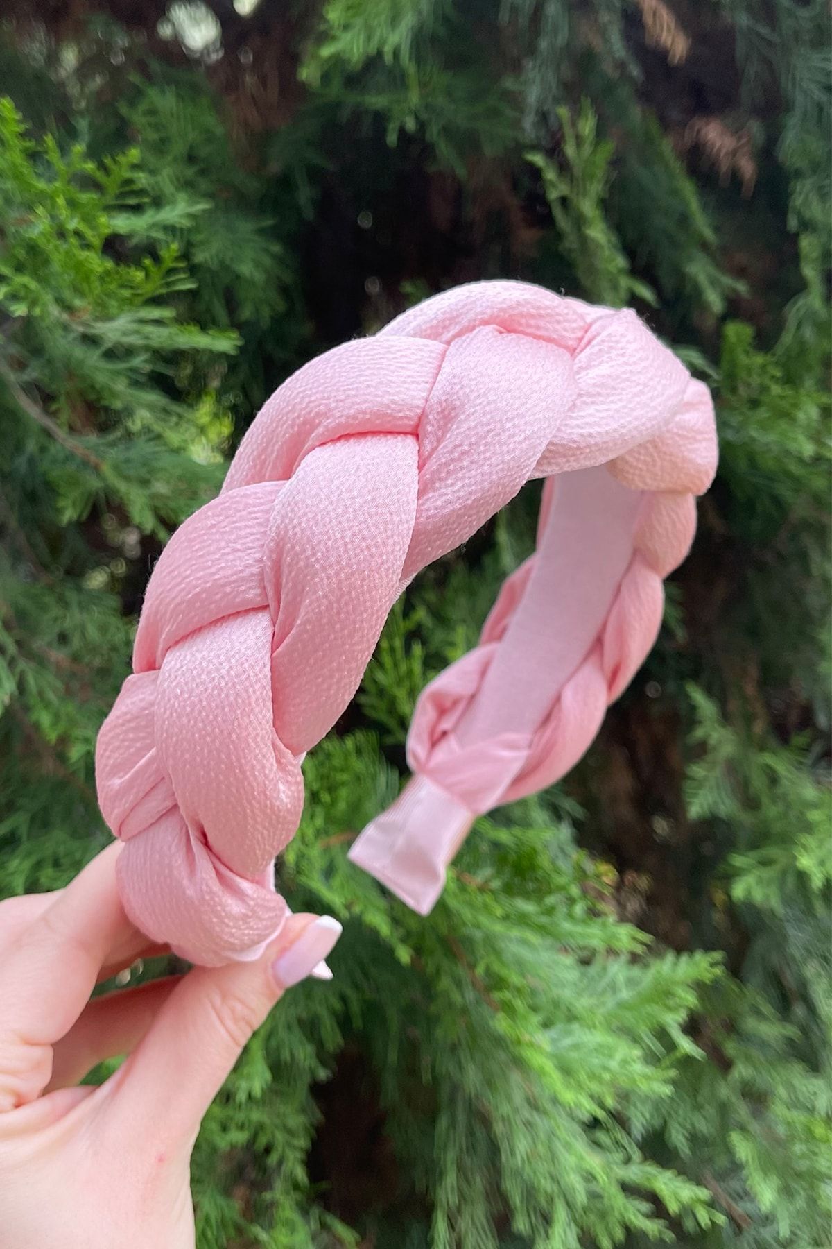 DOINUA Örgü Kadın Taç Pembe