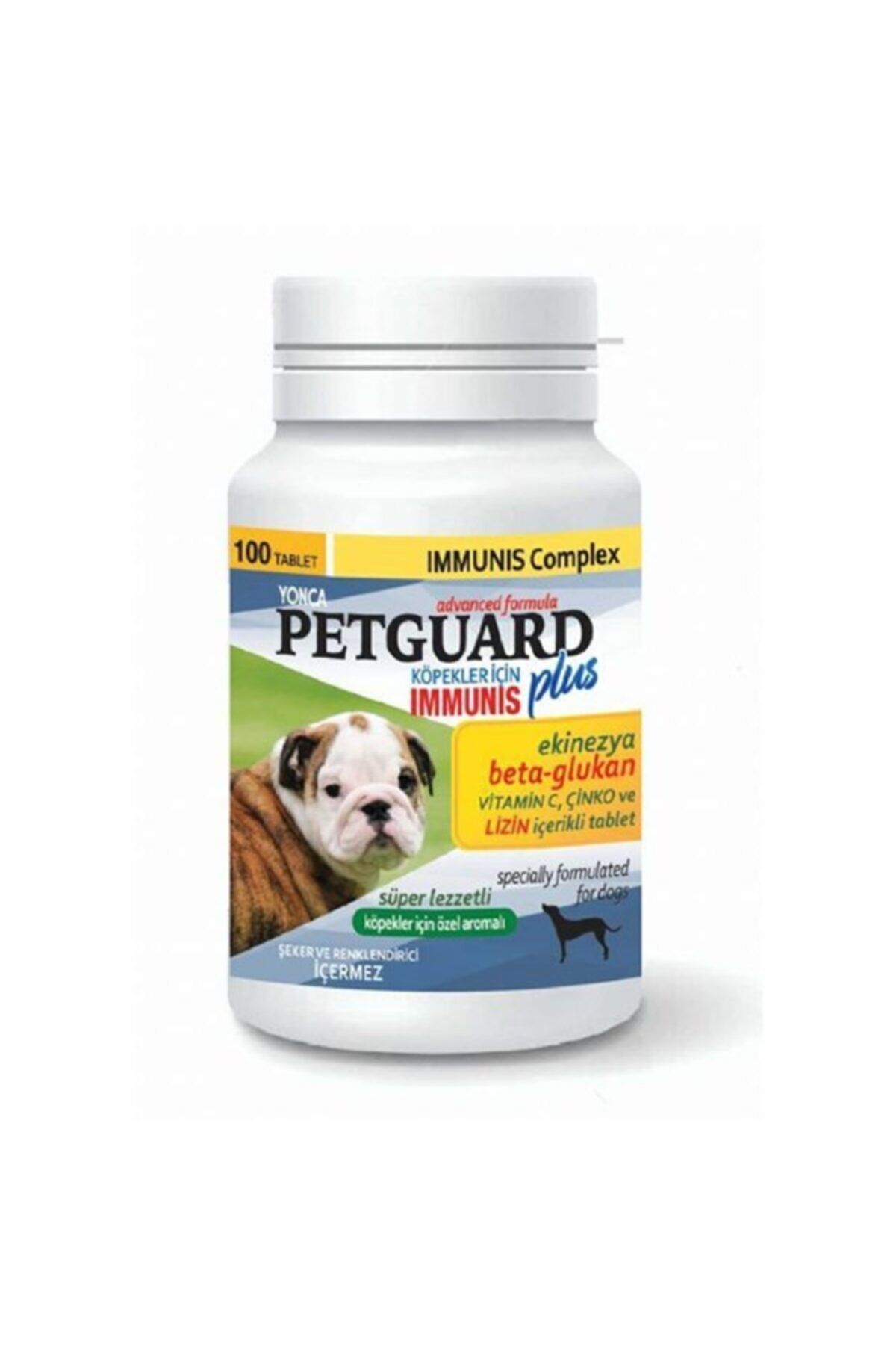 Petguard Köpekler Için Ekinezya Beta-glukan Ve Çinkolu Immunis Tableti 100 Adet