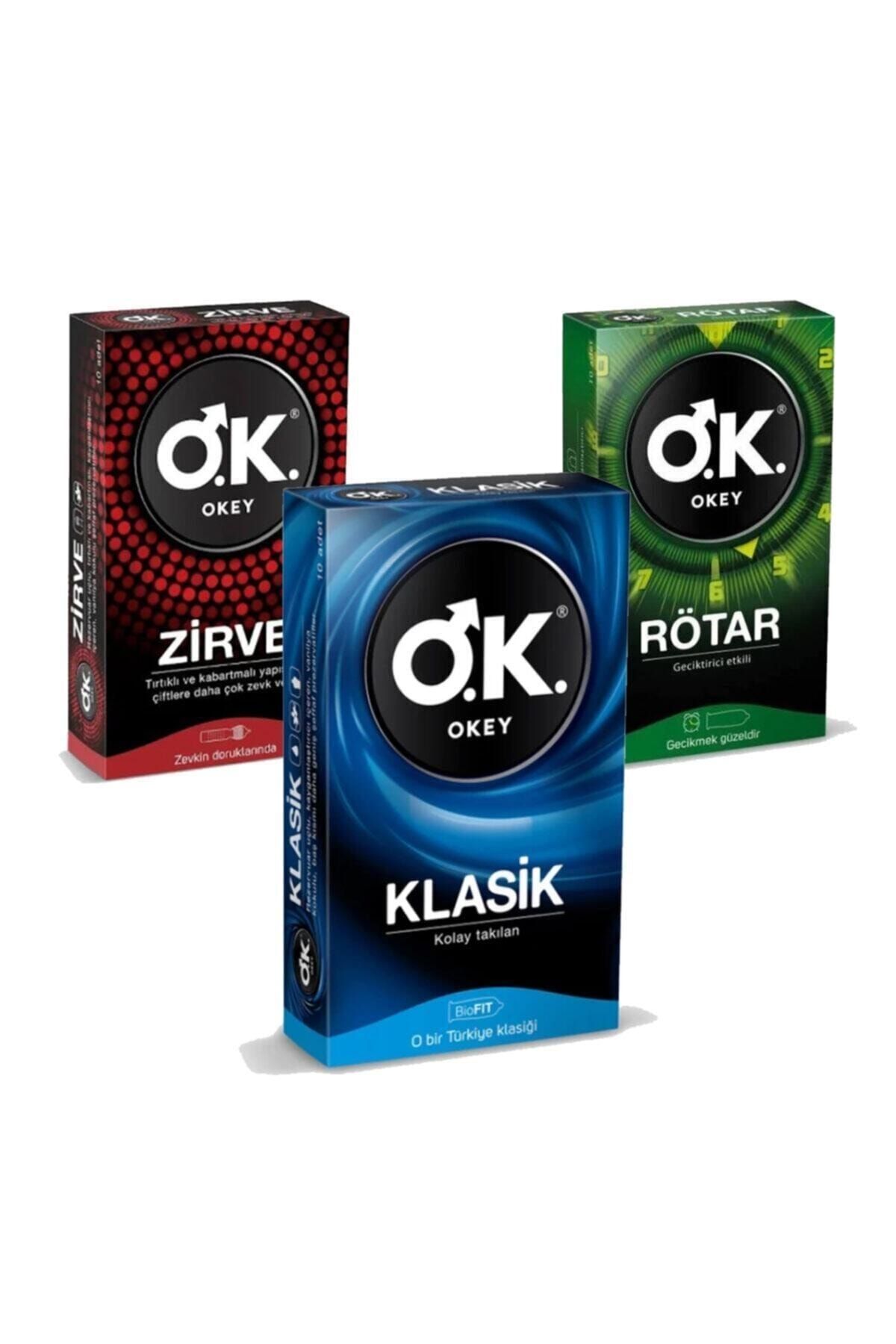 O.K. Bay Temur Tic.3 Lü Karma Okey Prezervatif