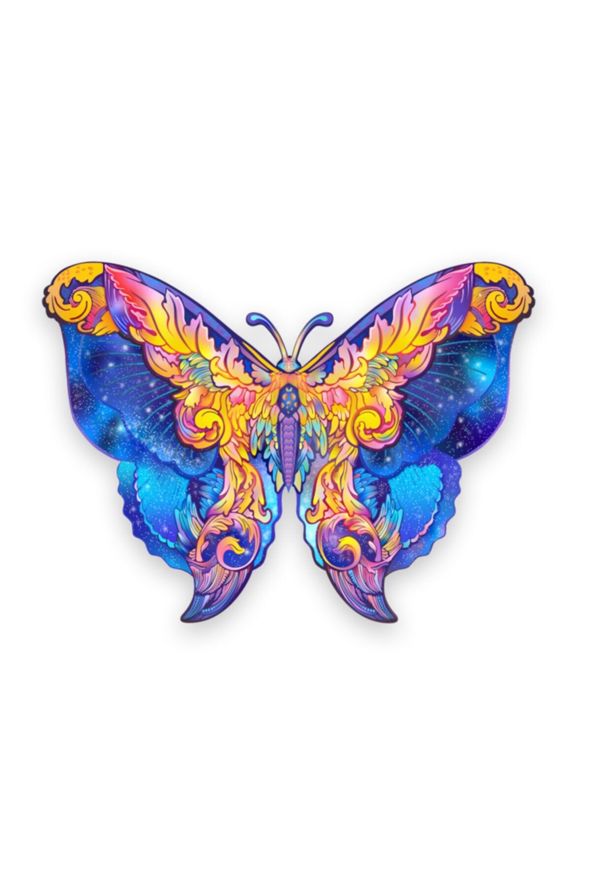 Sekiz Baykuş Valeria Kelebek  Ahşap Puzzle Yapboz