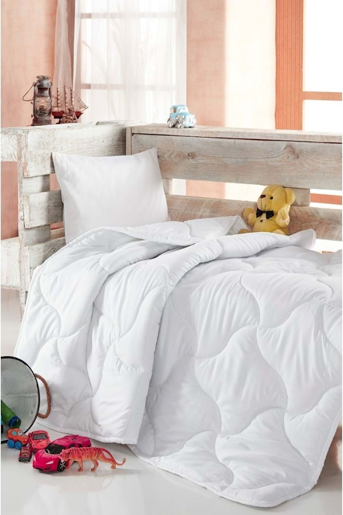 ELY PARKER Bebek Yorganı Pamuklu Silikonlu Yumuşak 100x150