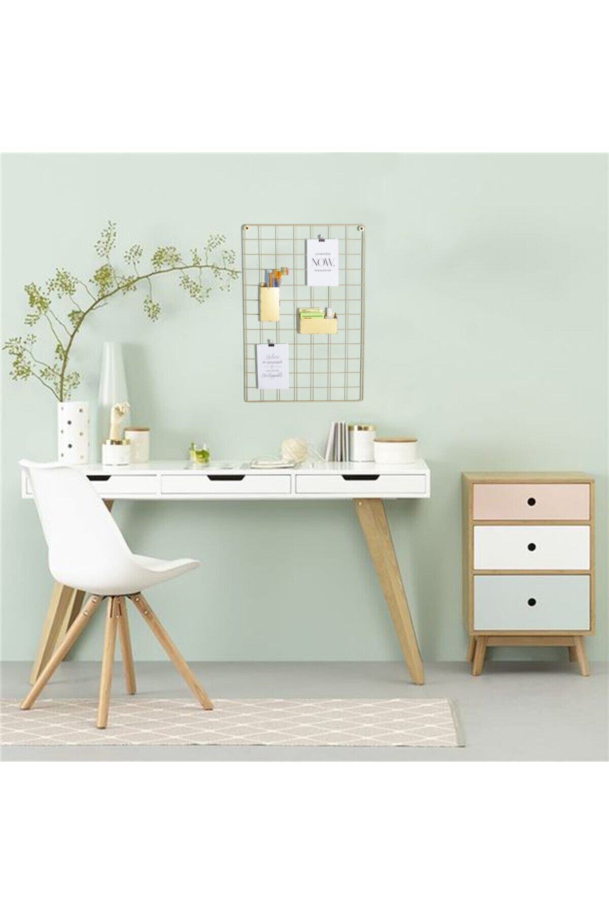 Roomie Home 40x60 Gold Full Aksesuarlı Metal Fotoğraf Askısı Tel Pano