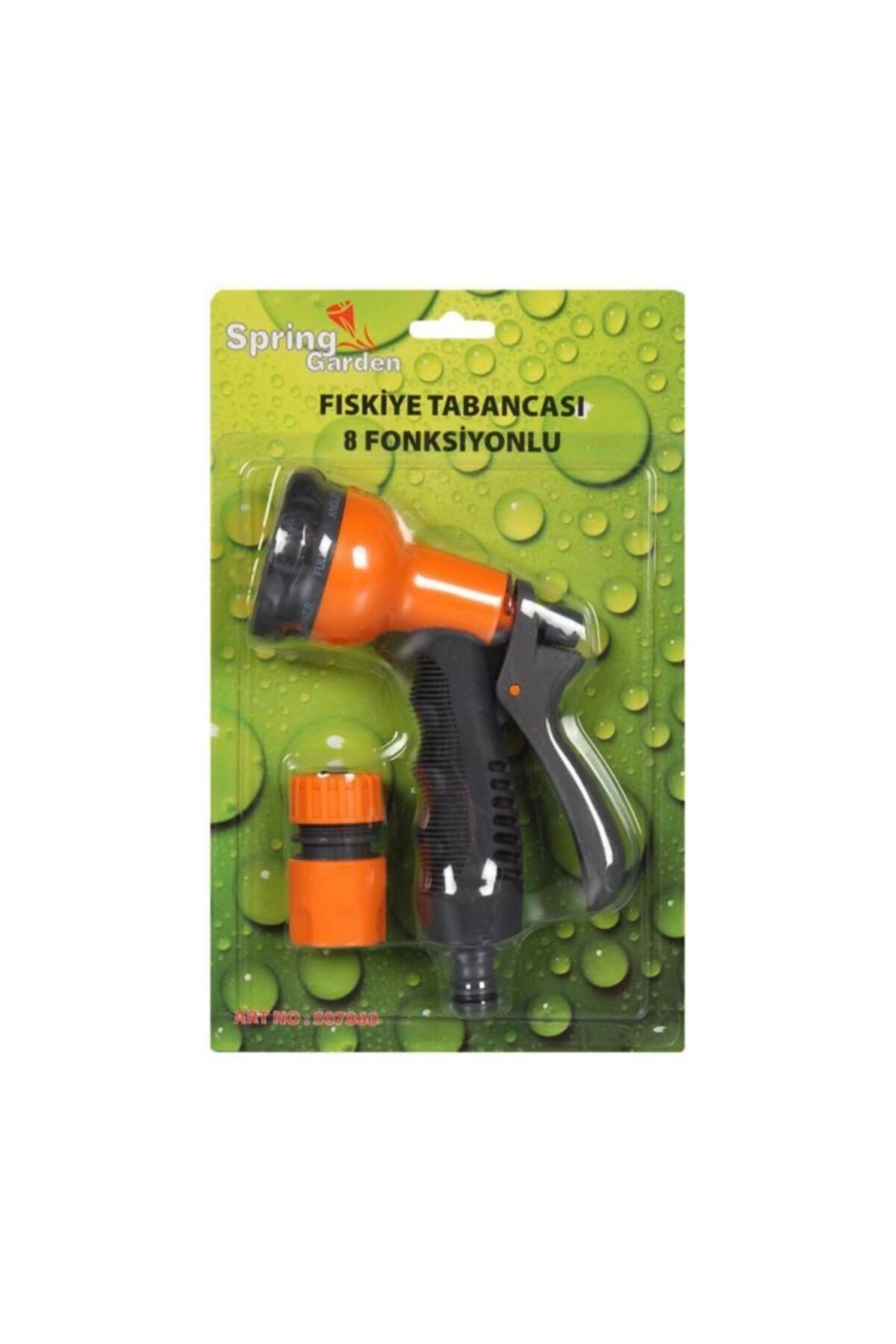 SPRING GARDEN Plastik 8 Fonksiyonlu Fıskiye Tabancası