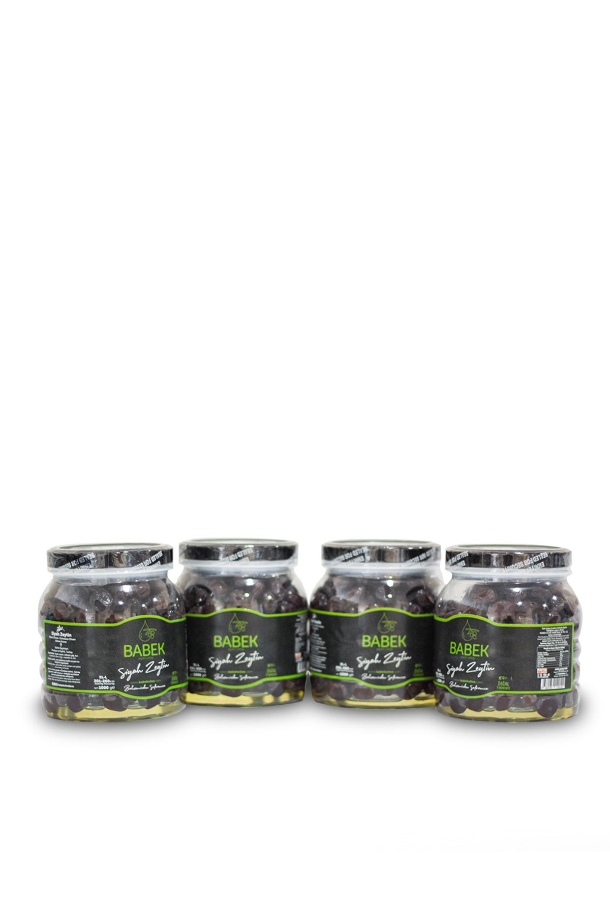 BABEK OLİVE FARM Doğal Fermente Siyah Zeytin 4x1000gr
