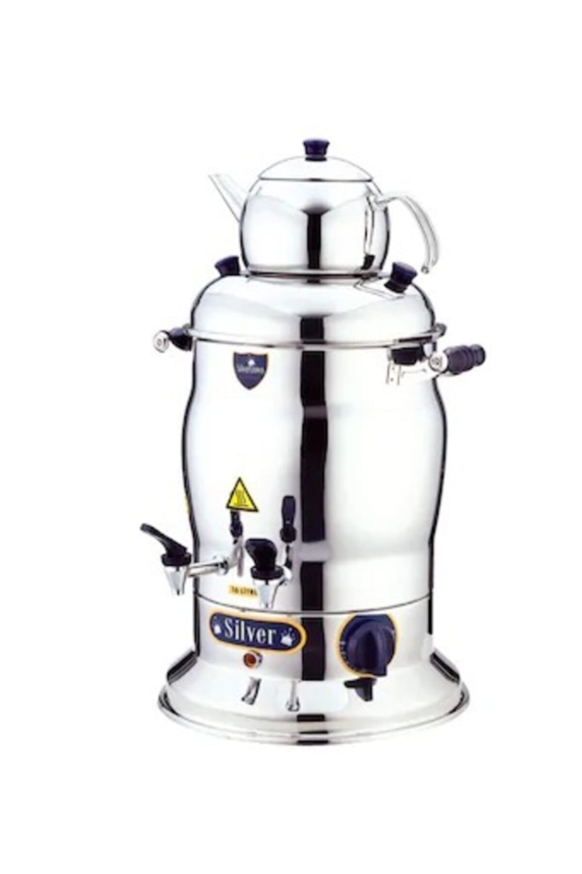 Işıkgaz Silver Çift Demlikli 7 L Çay Semaveri Inox