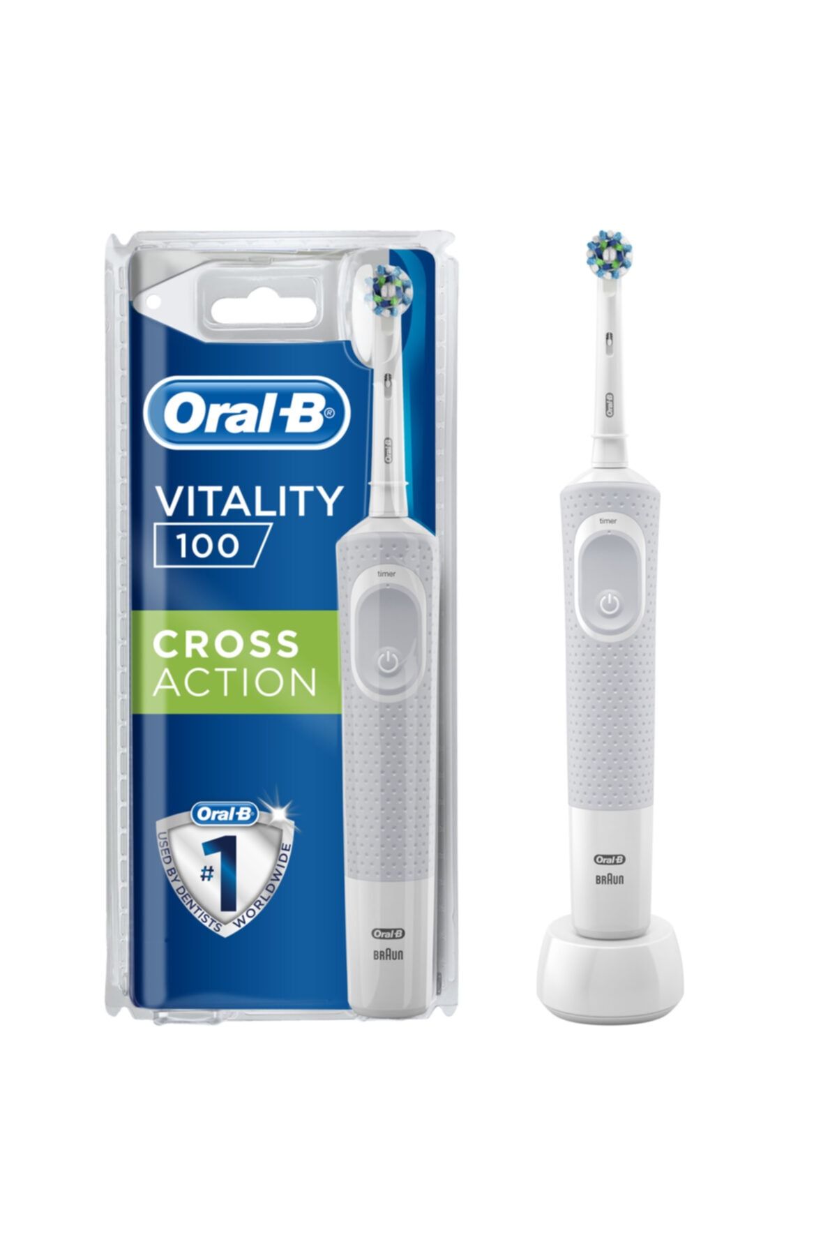 OralB Vitality 100 Cross Action White Elektrikli Diş Fırçası