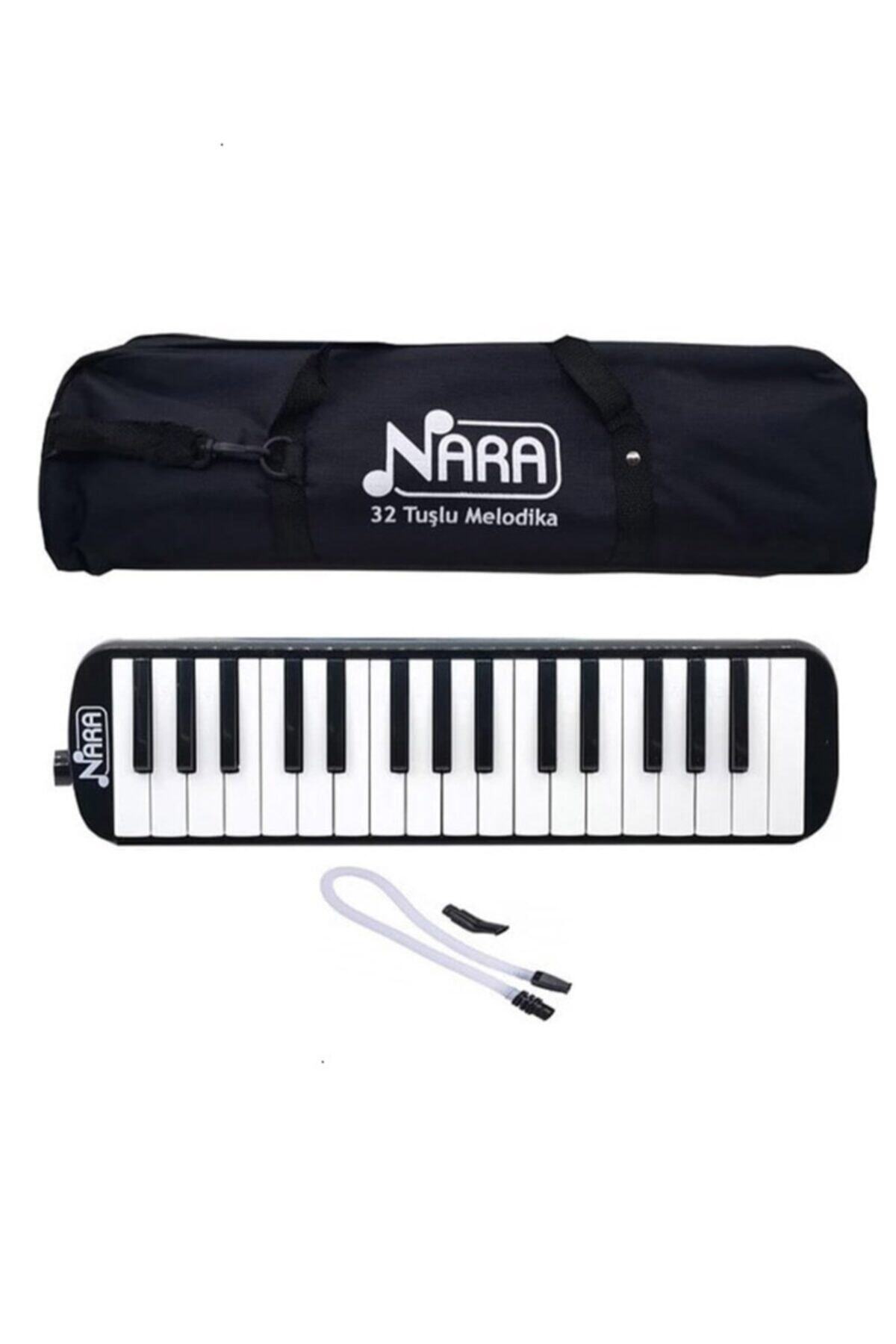 NARA Lino Özel Bez Çantalı 32 Tuşlu Melodika Sade Renkler
