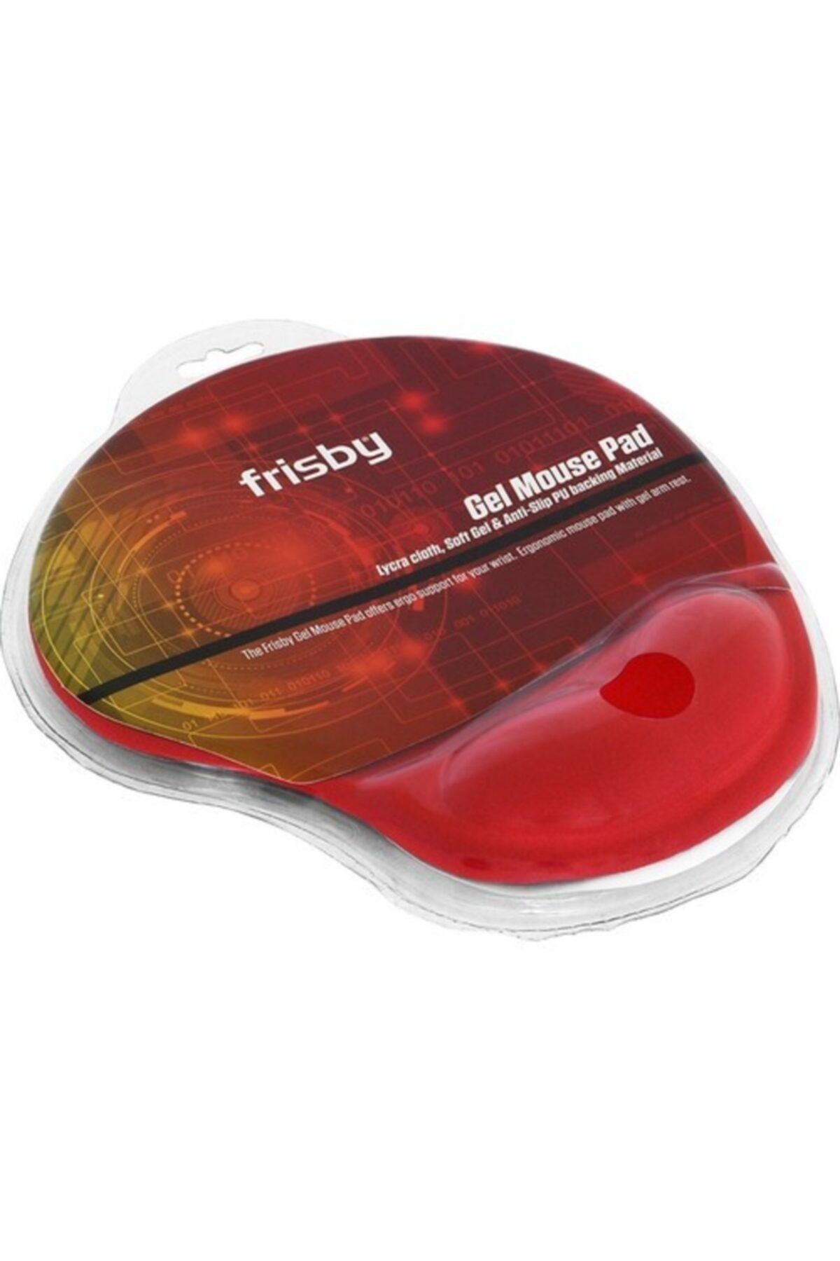 FRISBY Fmp-58m-r Jel Kırmızı Mouse Pad, Kaymaz Tabanlı