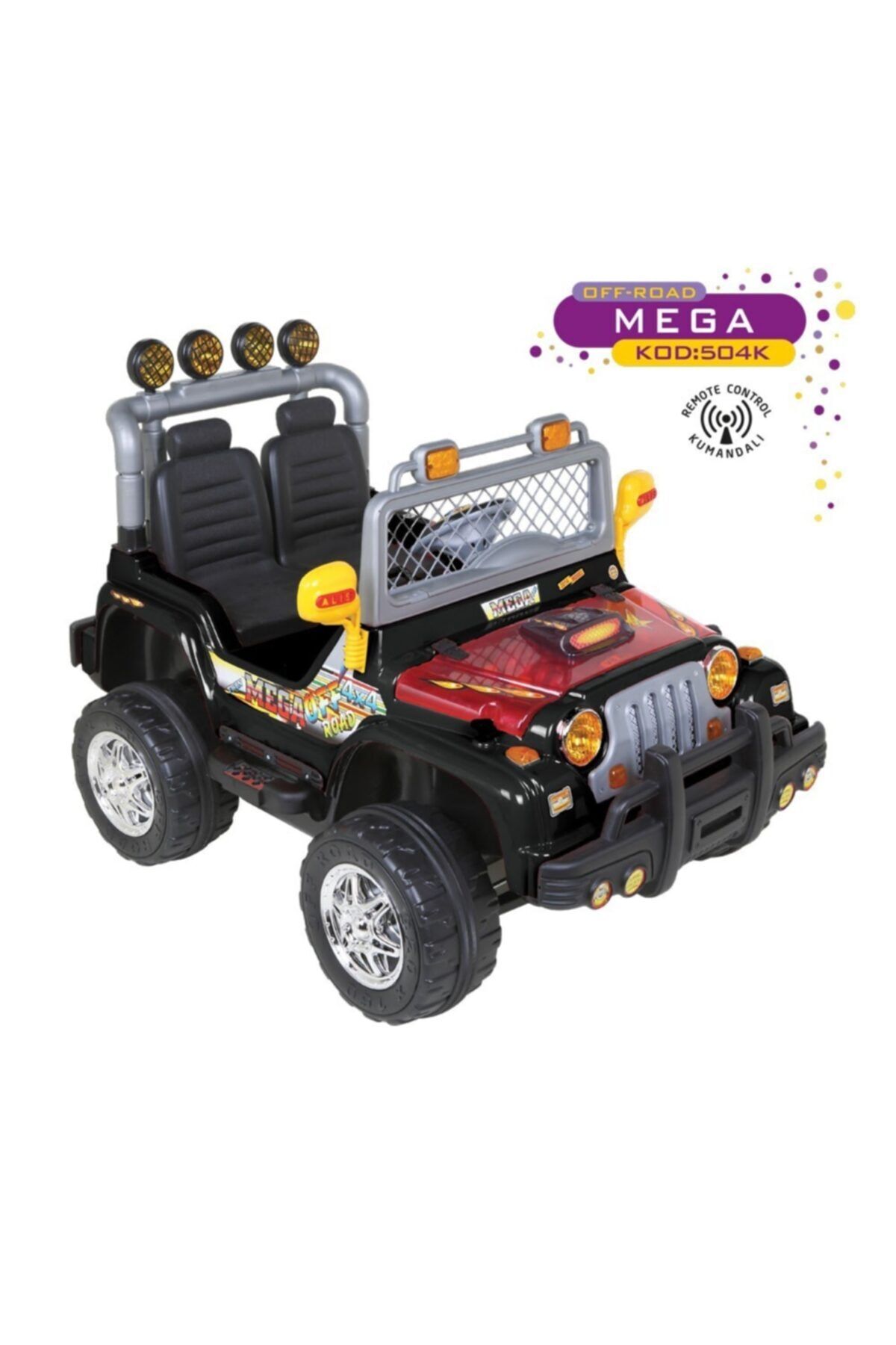 Aliş Toys Aliş Oyuncak Mega 2 Kişilik 12v Akülü Araba