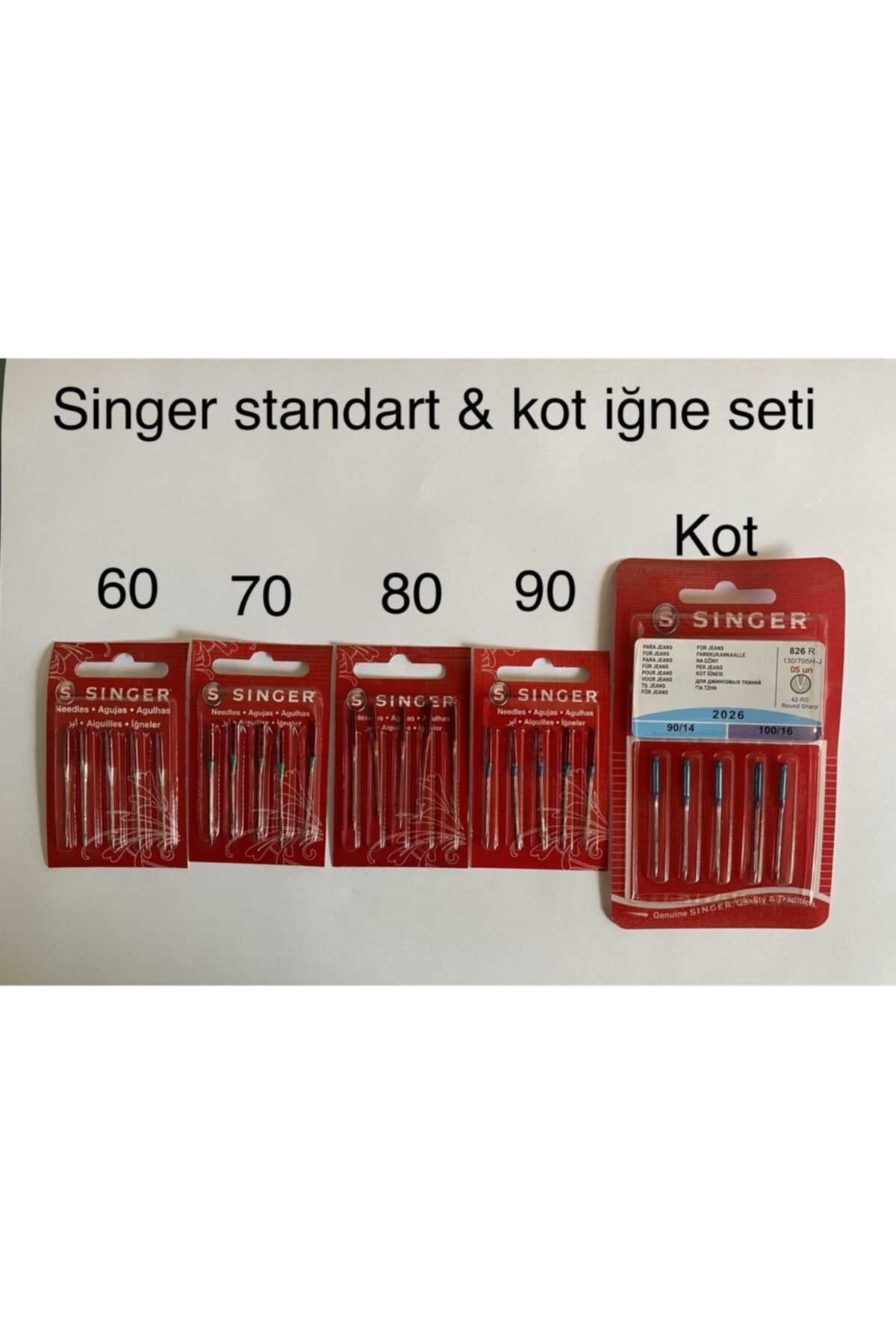 SİNGER Standart & Kot Iğne Seti