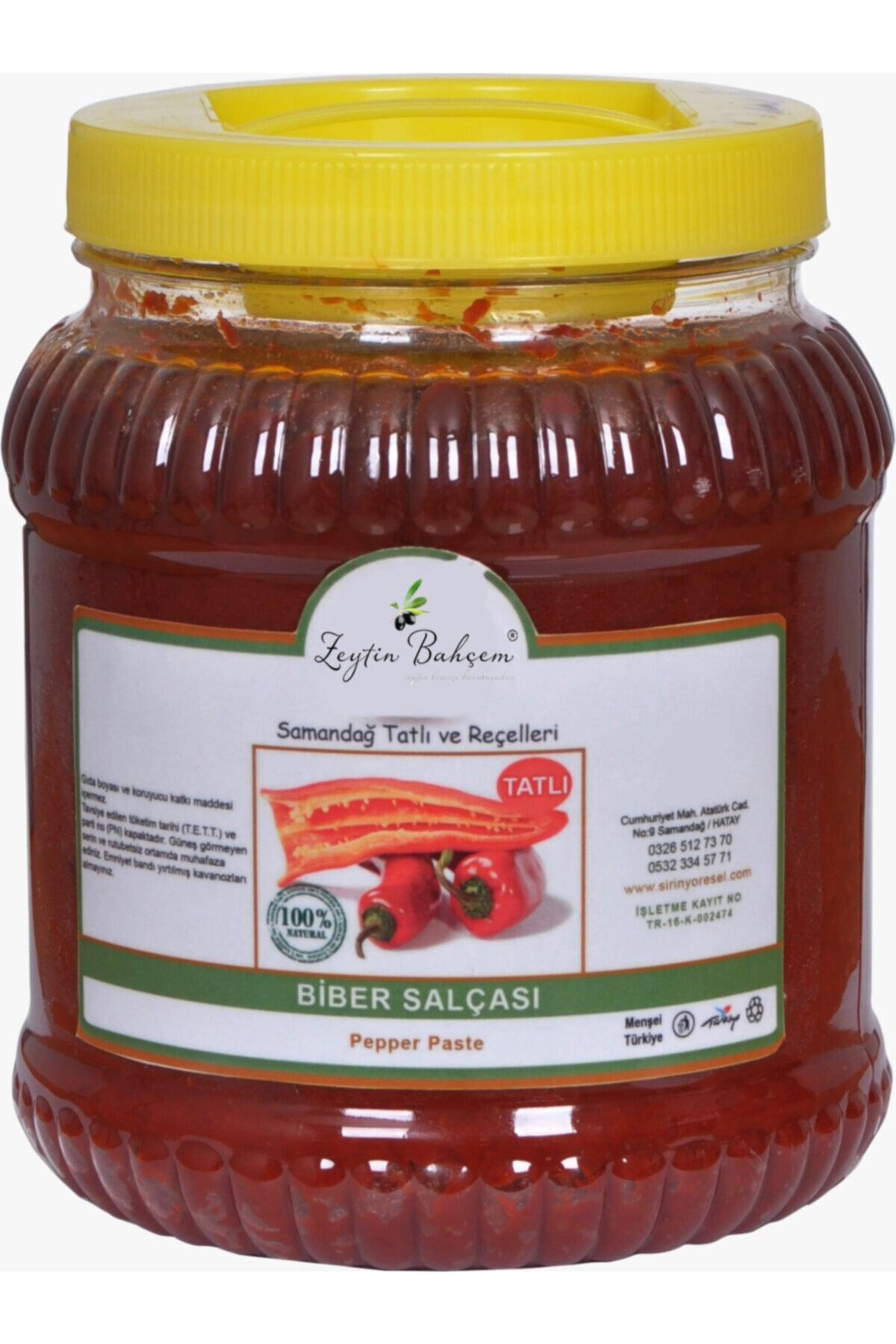 Zeytin Konağı Organik Tatlı Biber Salçası 1 kg