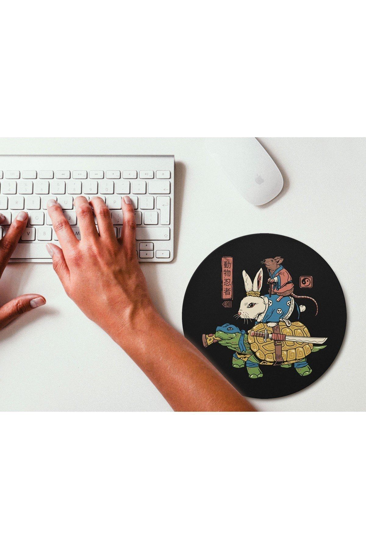 WuW 3 Kafadar Yuvarlak Mouse Pad