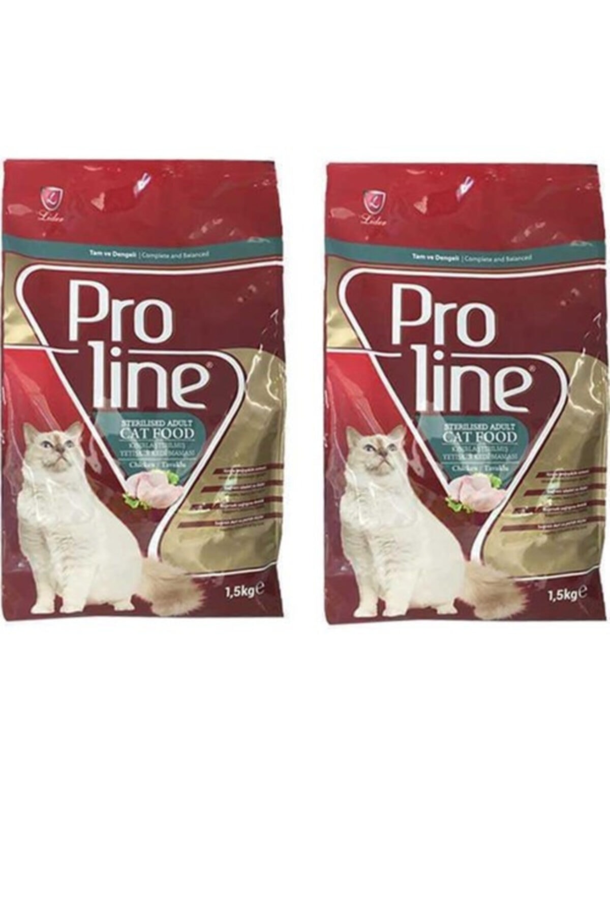 Pro Line Kısır Tavulu Kedi Maması 3 kg 1.5 kg x2