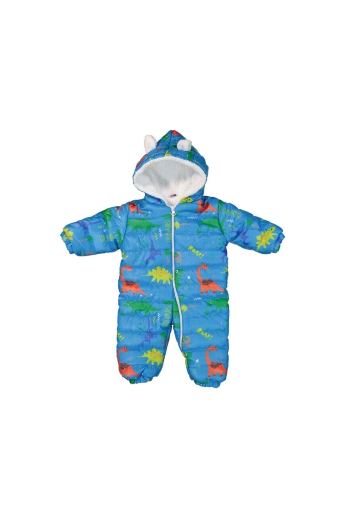 SafariBaby Erkek Bebek Dinozor Baskılı Astronot Tulum 2020000090454SFR